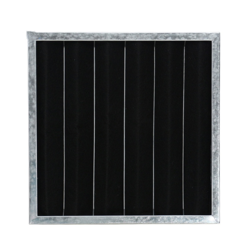 Plate activated carbon filter