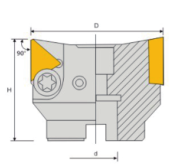 TP90° 直角平面铣刀盘