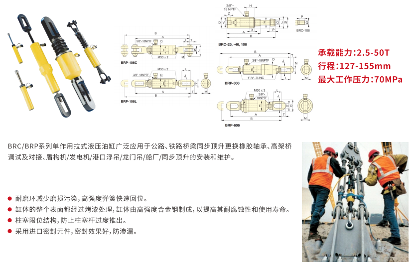 BRCBRP系列单作用拉式液压油缸 (2)