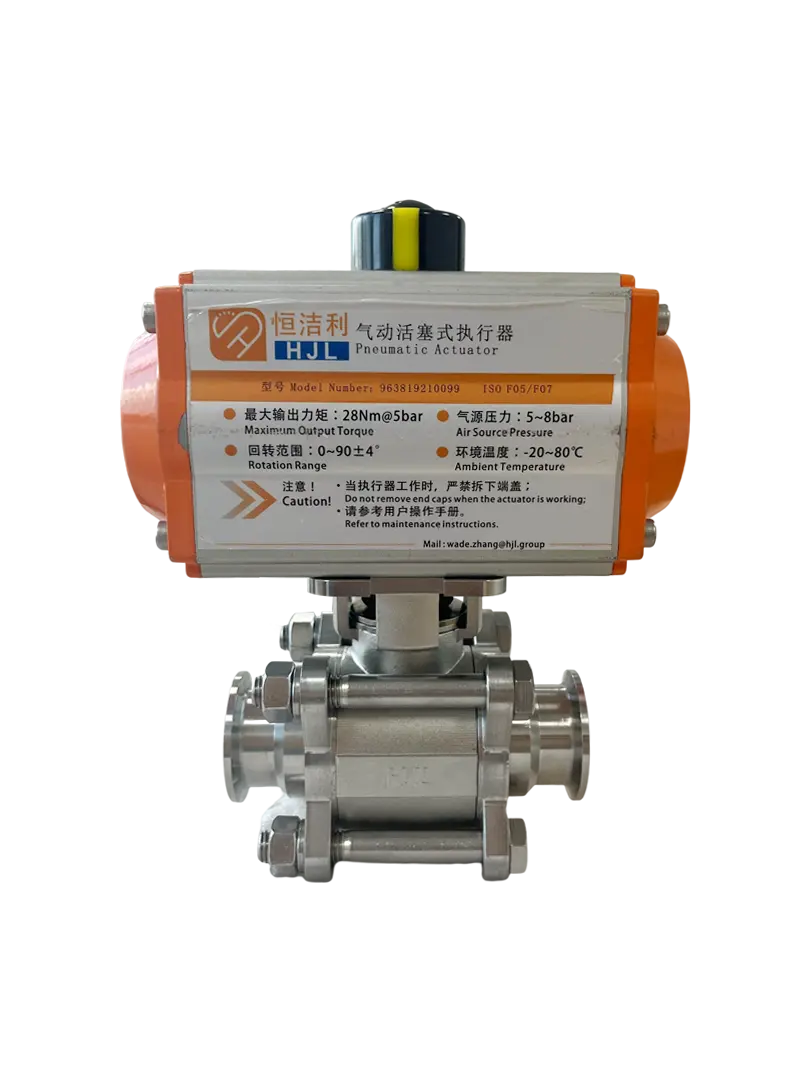 Pneumatic ball valve