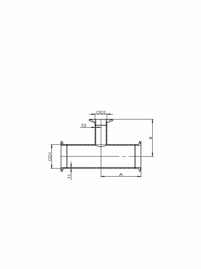 Clamp Joint: Reducing Tee