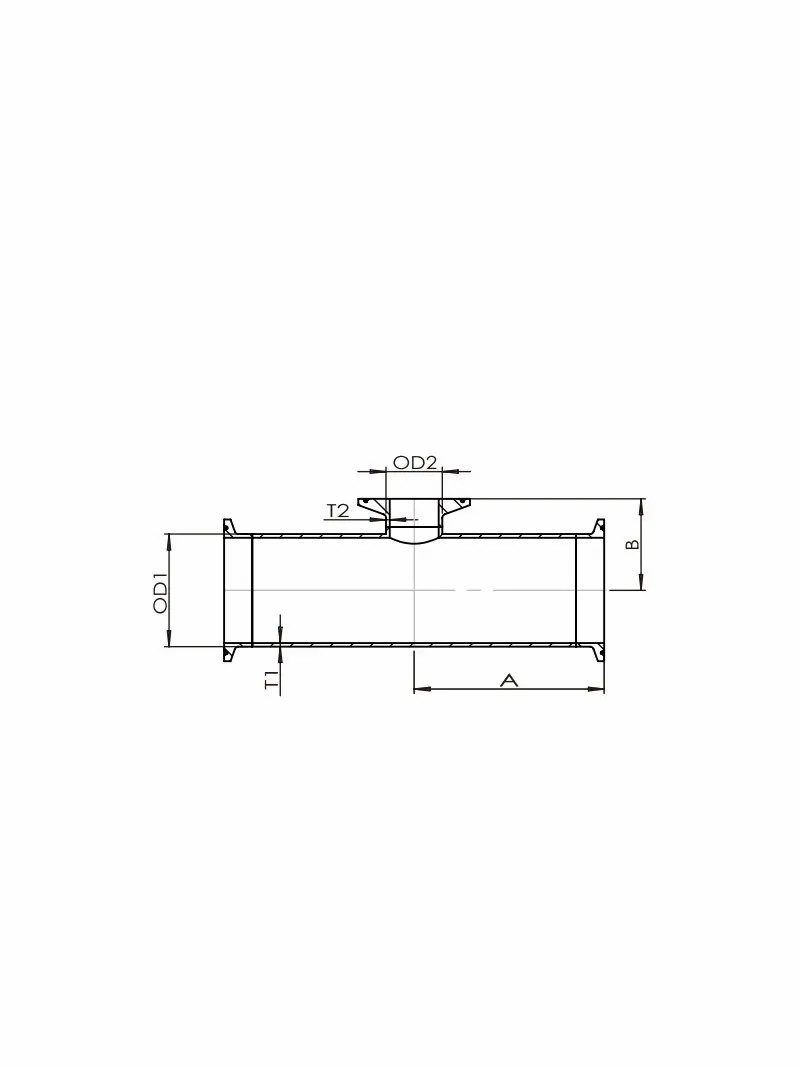 Clamp Joint：Short-Outlet Reducing Tee