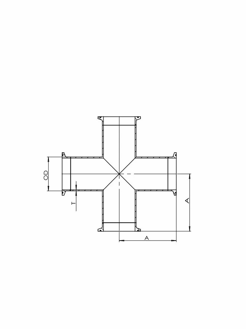 Clamp Joint：Straight Cross