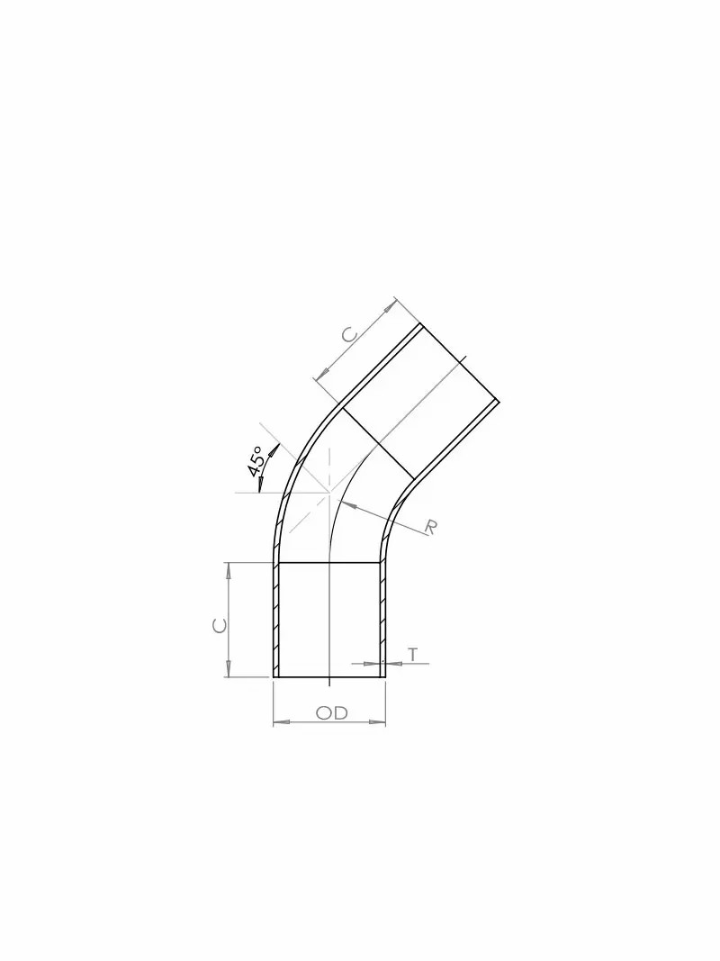 Automatic Weld：45°Elbow