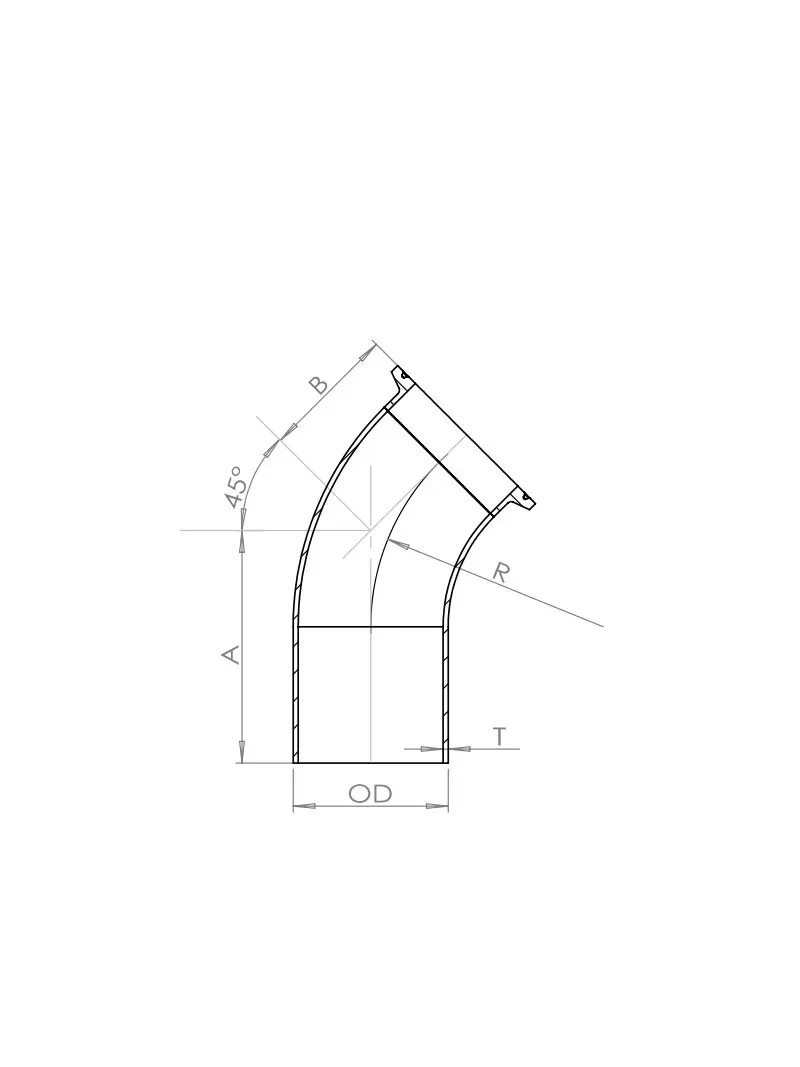 Automatic Weld：ClampJoint,45°Elbow