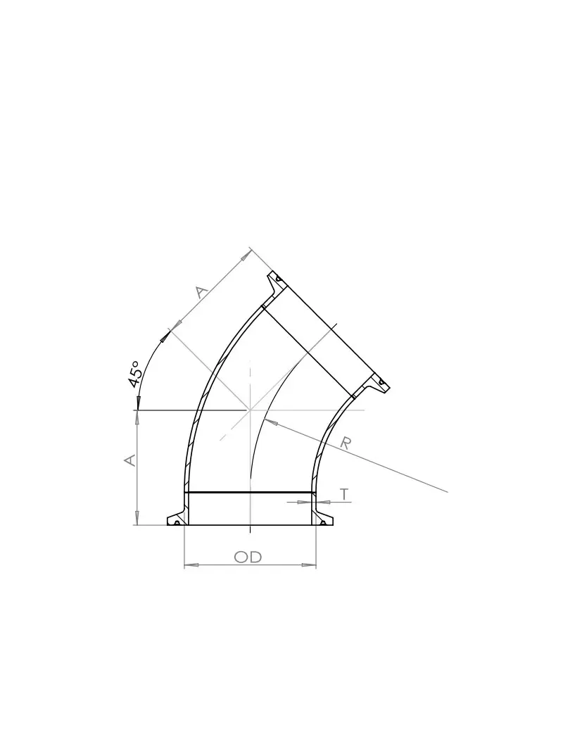 ClampJoint：45°Elbow