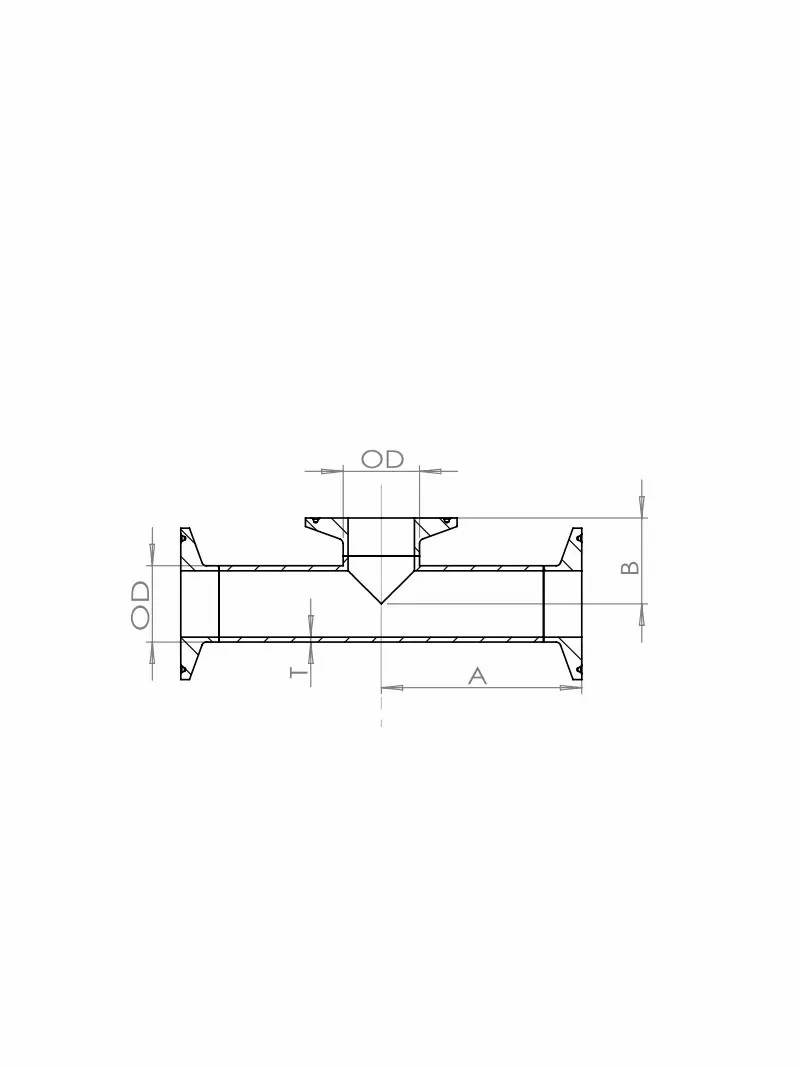 Clamp Joint：Short-Outlet Tee