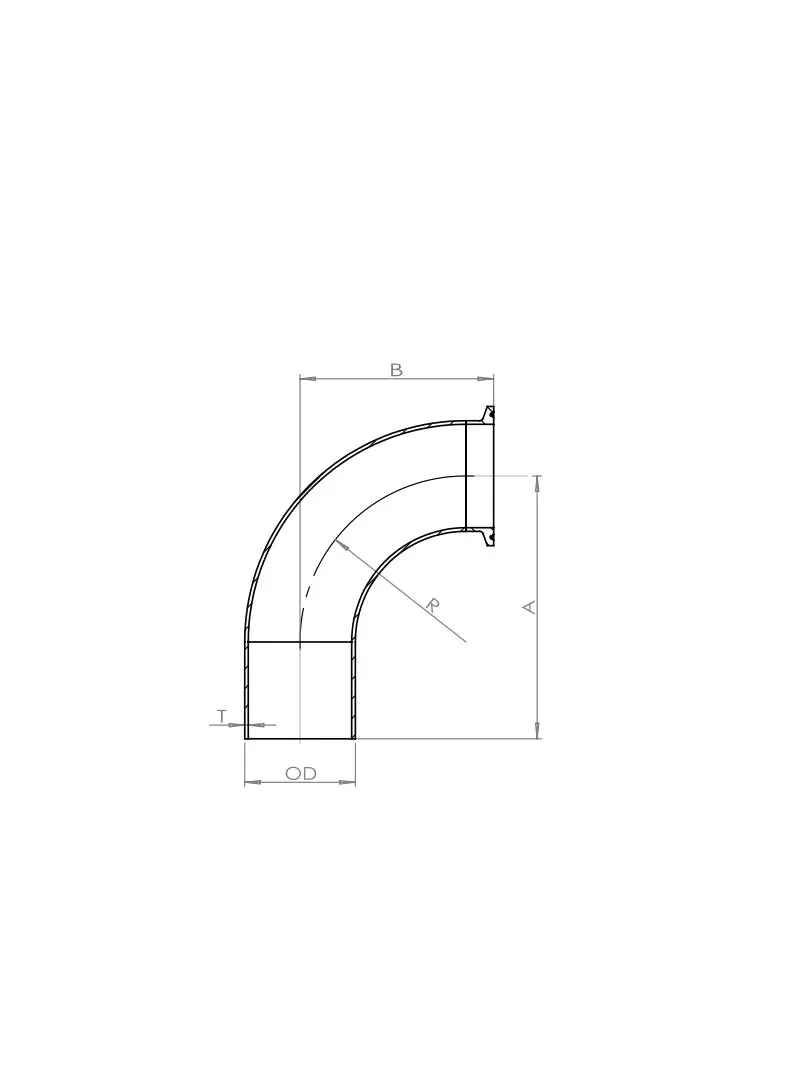 Automatic Weld ：Clamp Joint,90°Elbow