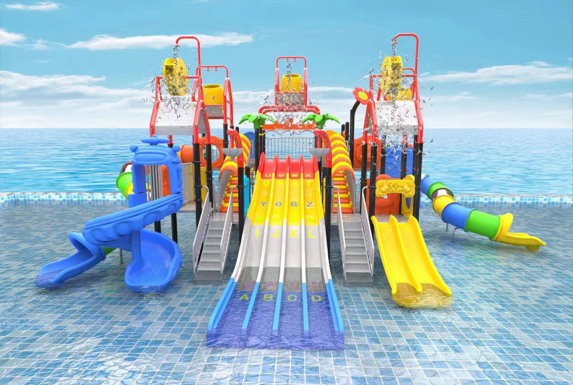 Water park slides  （$6500）