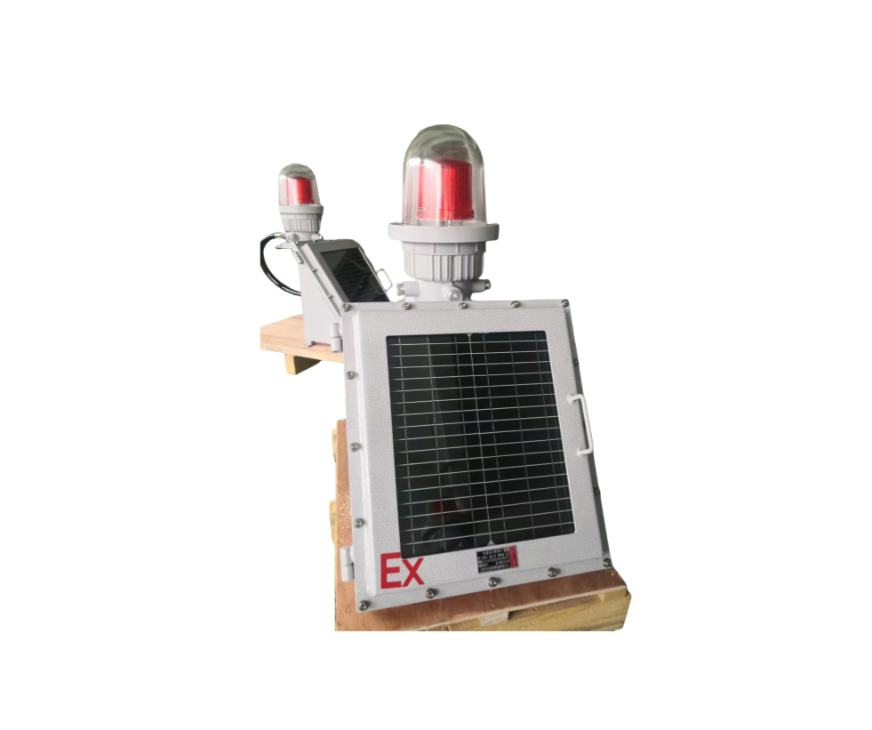 Solar powered aviation obstruction light