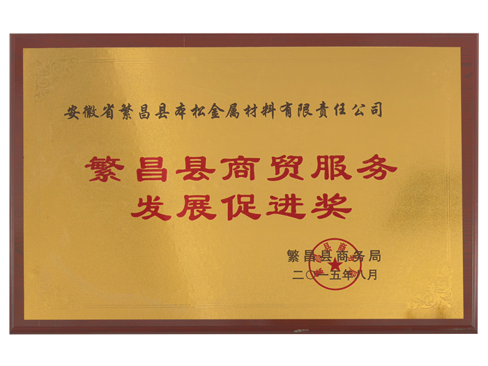 繁昌县商贸服务发展促进奖