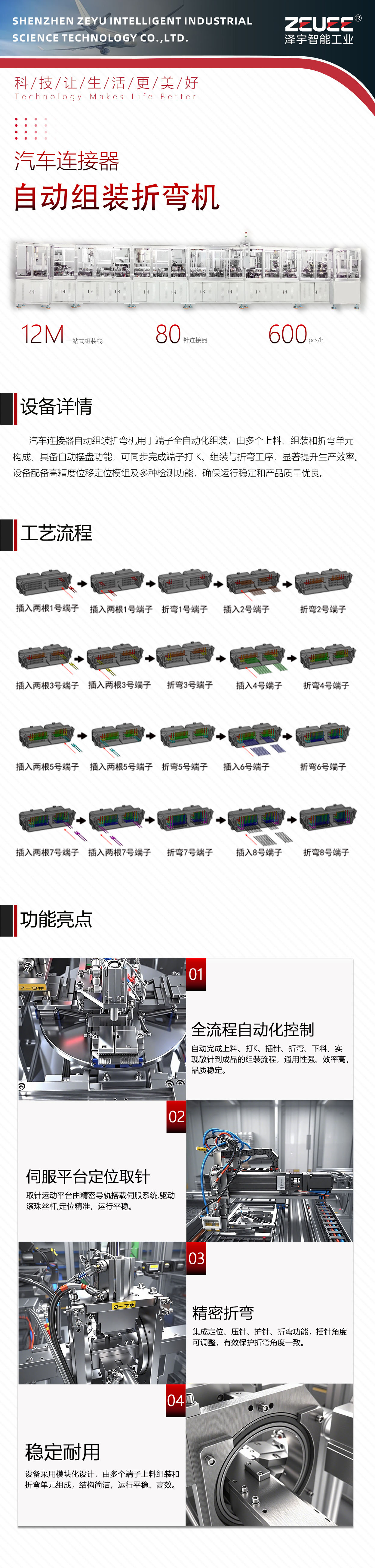 泽宇详情页 汽车连接器自动组装折弯机1