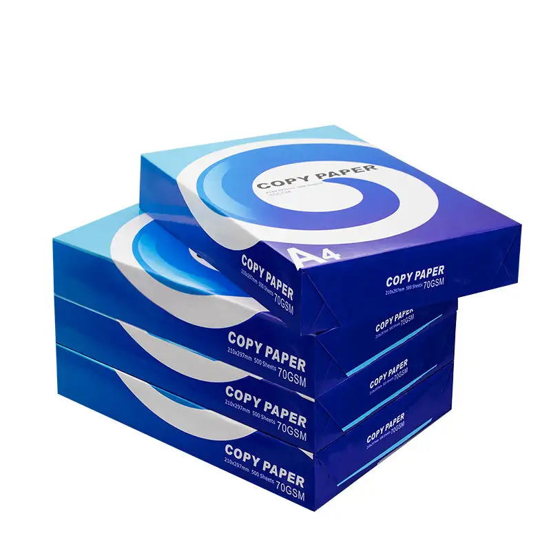 Custom Logo Draft Double White Printer Office Copy Paper Manufacturers 70gsm 75gsm 80gsm Cheap Hard