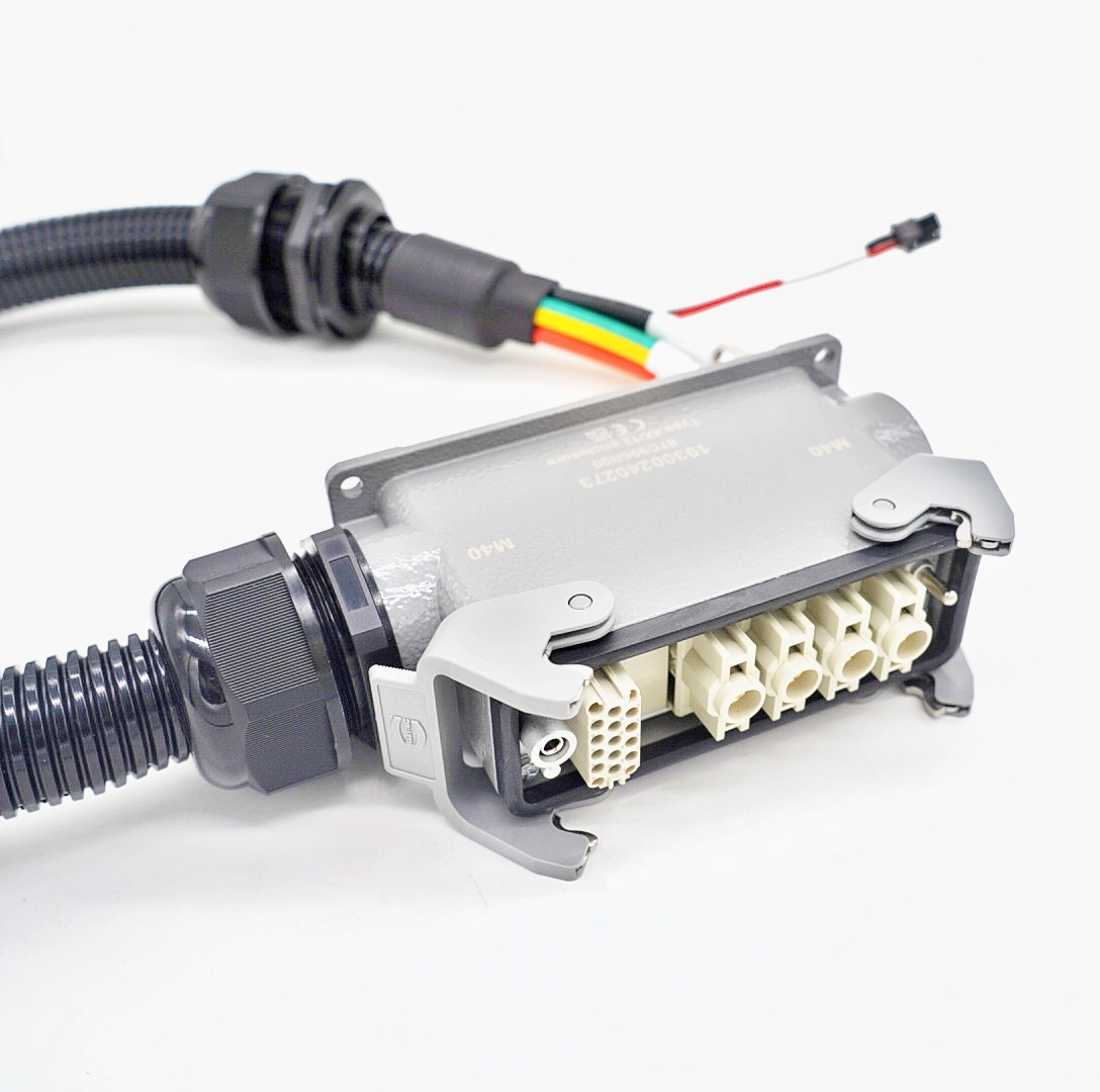 定制重载连接器对环形端子硅胶线定制重载电源线