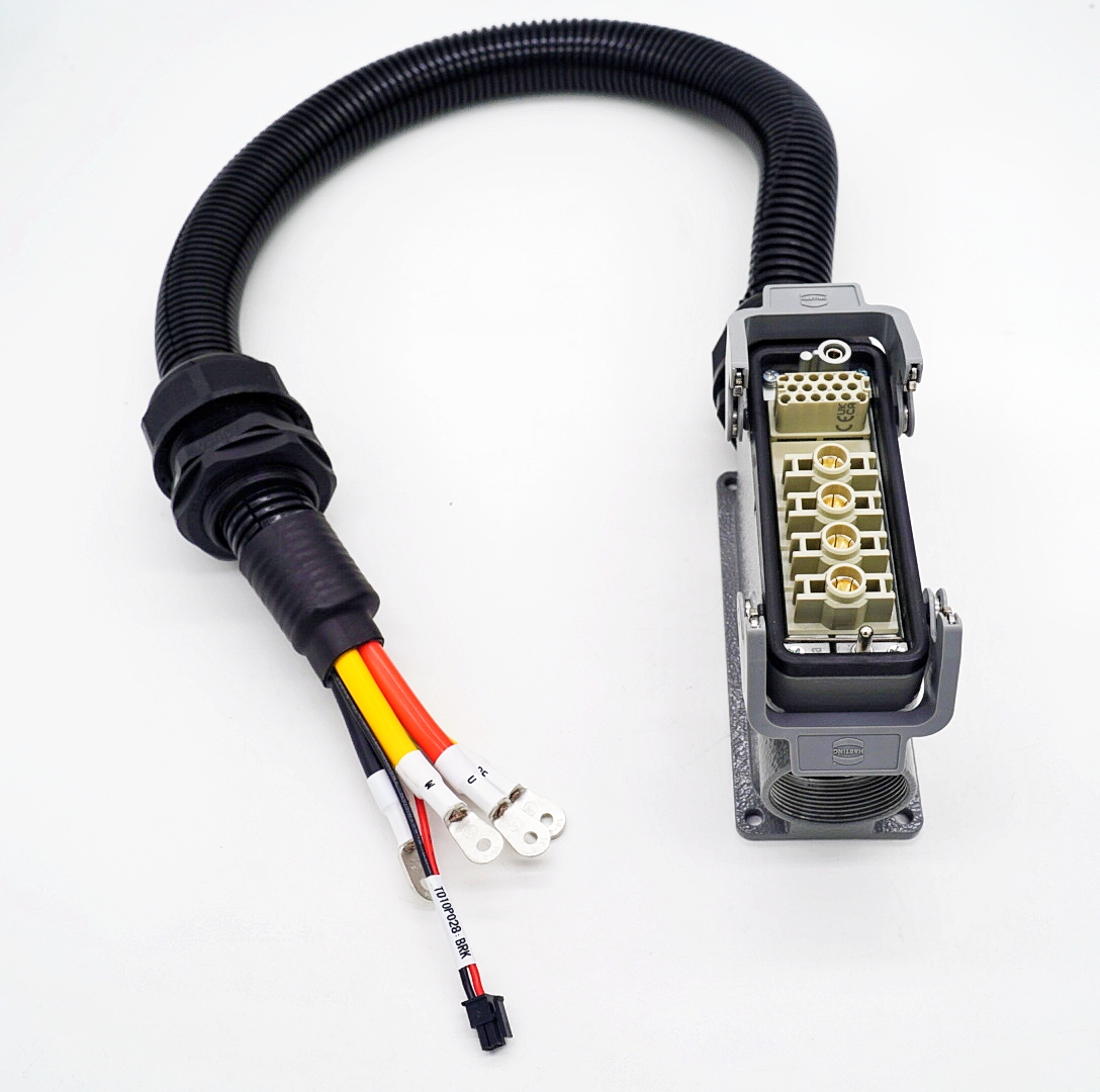 定制重载连接器对环形端子硅胶线定制重载电源线