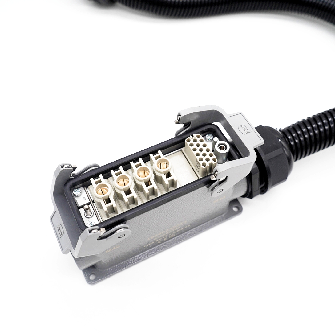 定制重载连接器对环形端子硅胶线定制重载电源线