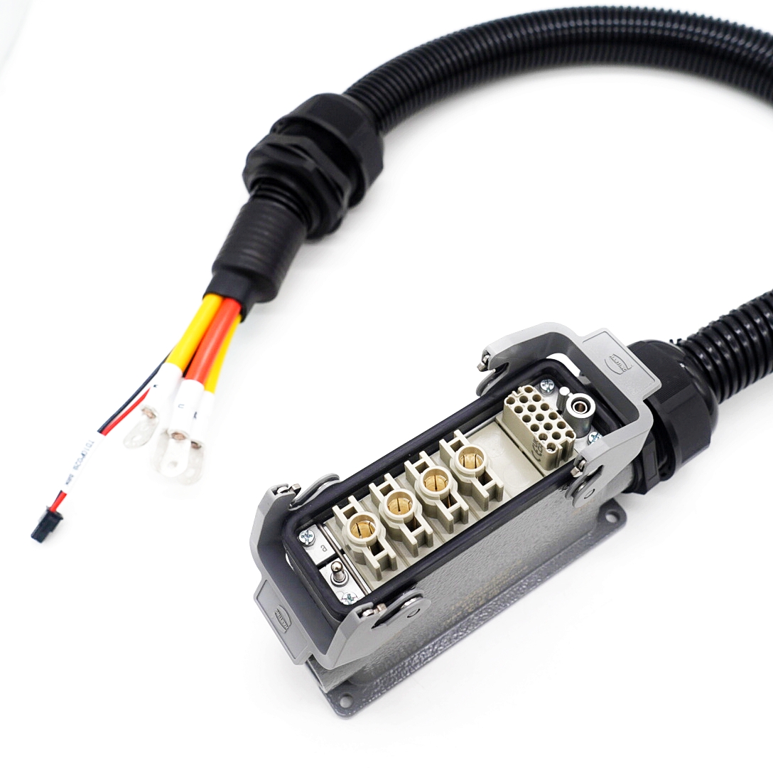 定制重载连接器对环形端子硅胶线定制重载电源线