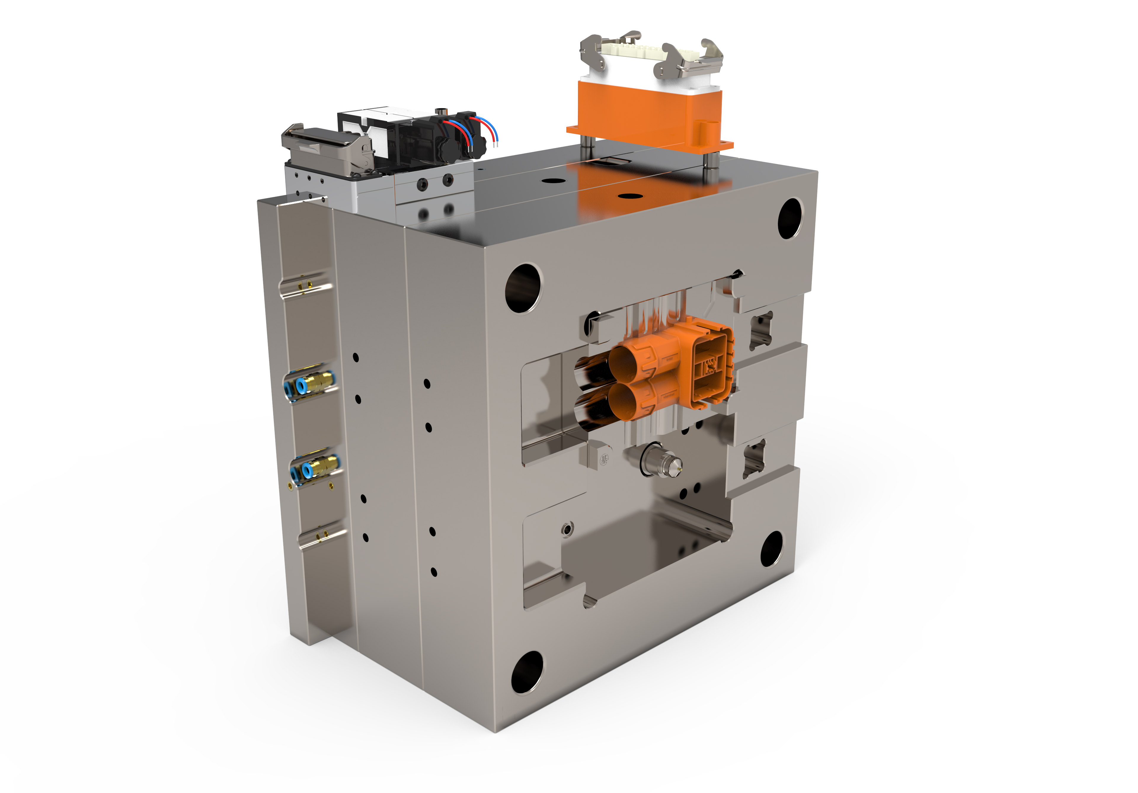 高压连接器热半模