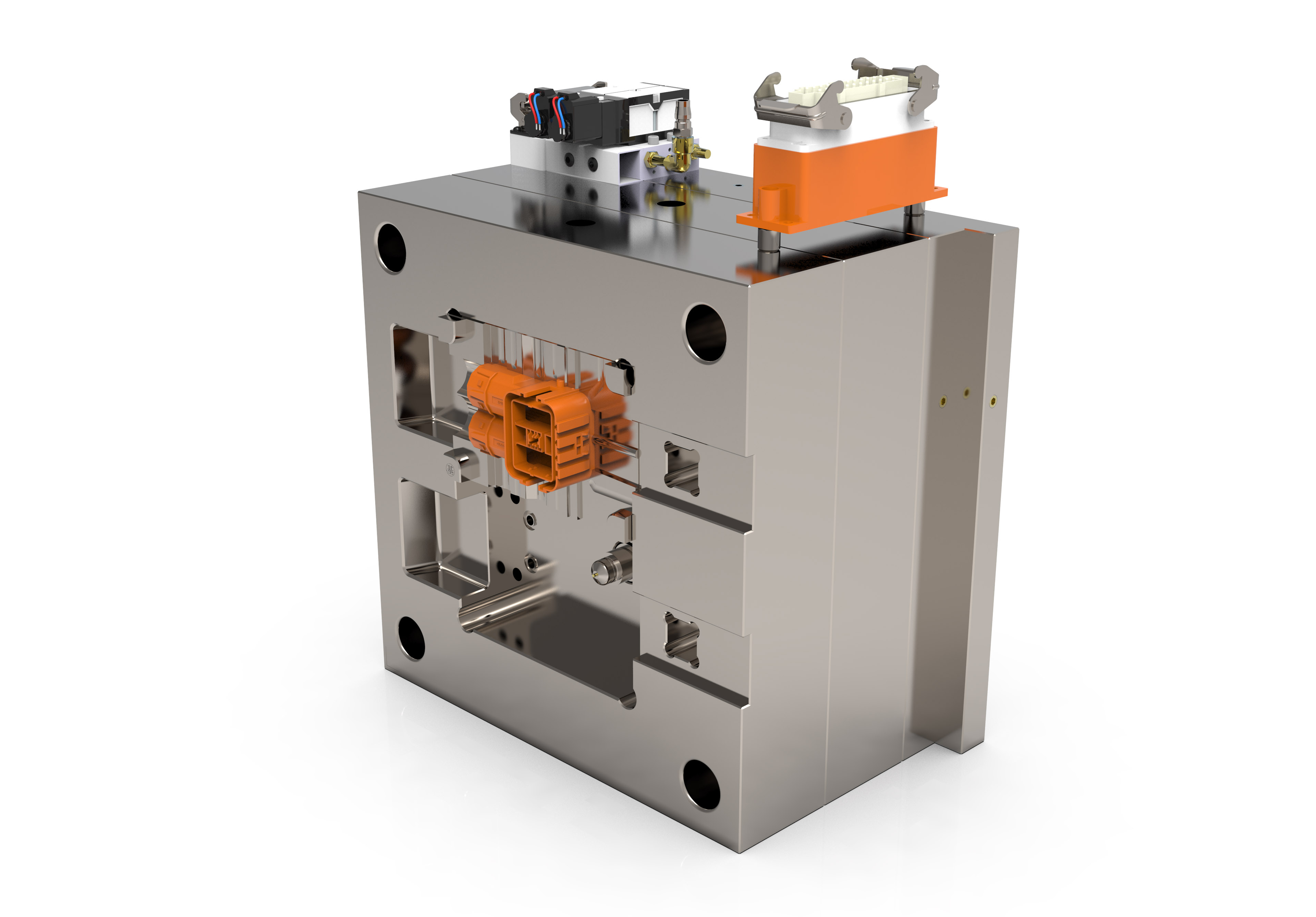 高压连接器热半模