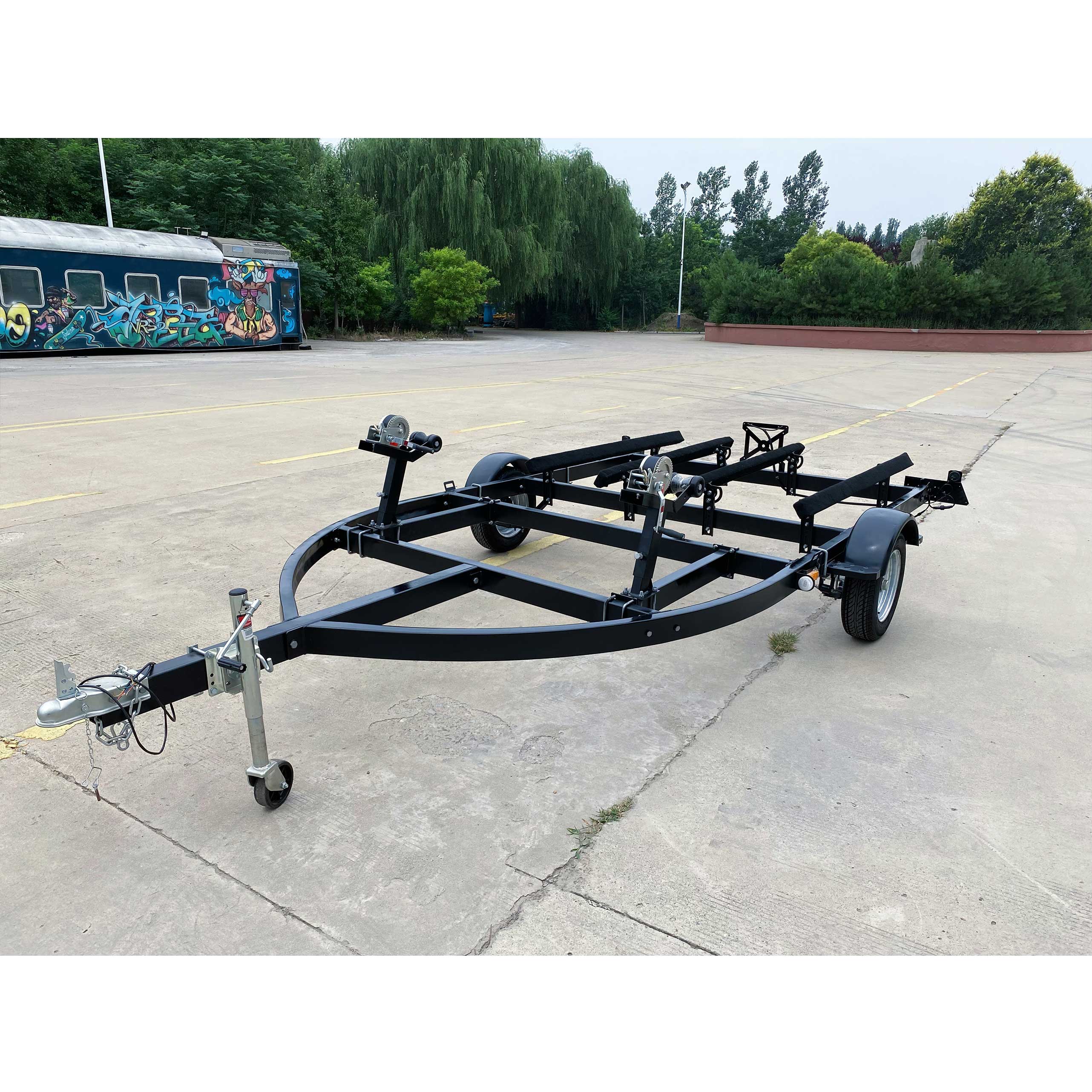 Double yacht trailer