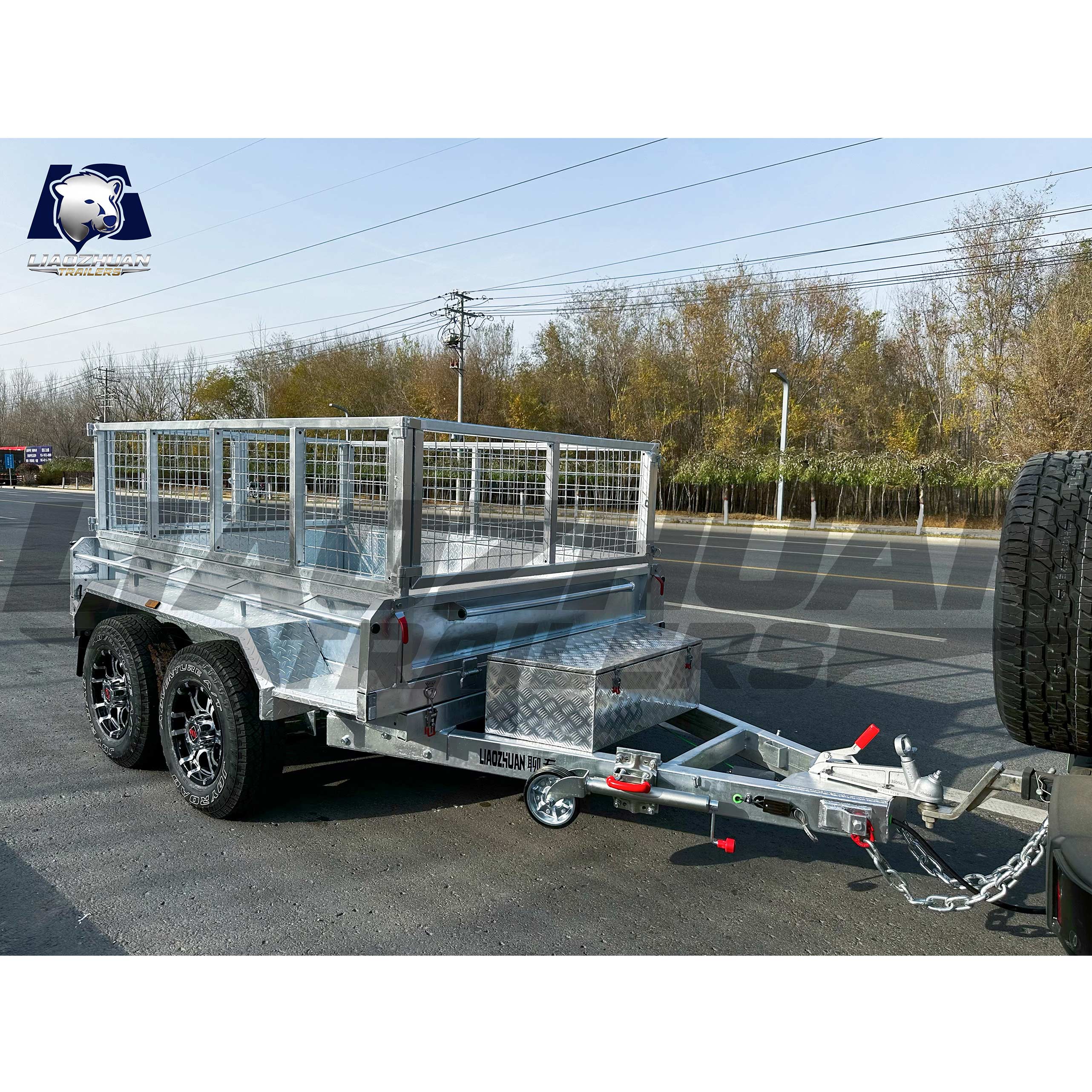 8x5 Hydraulic Tipper Galvanised Box Trailer 3200kg ATM (Electric Brake)