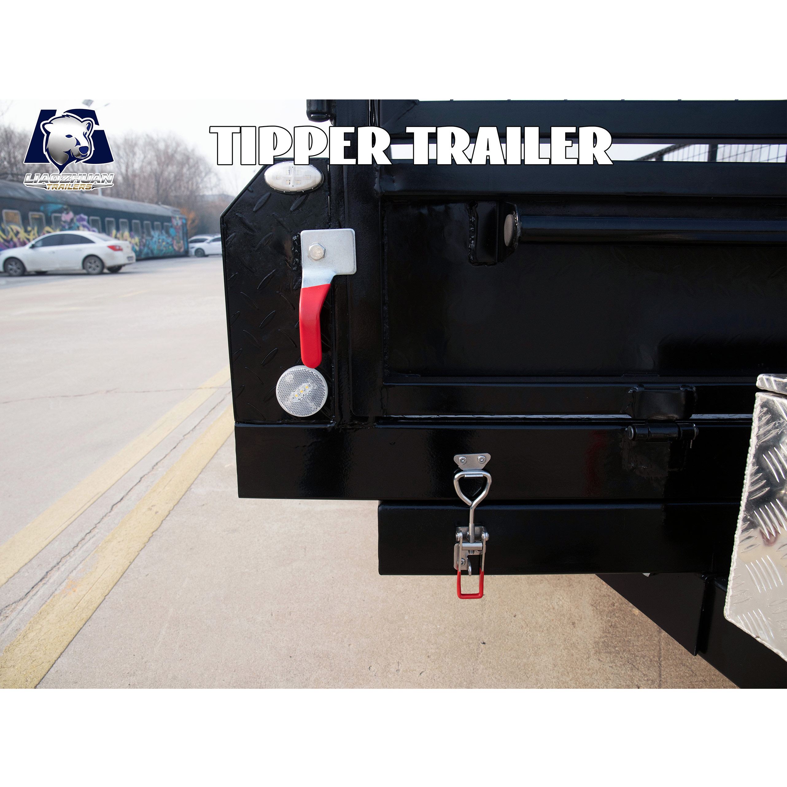 EU 14x6 Hydraulic Single-axis Tipper Painting Trailer 3500kg ATM (Electric Brake)