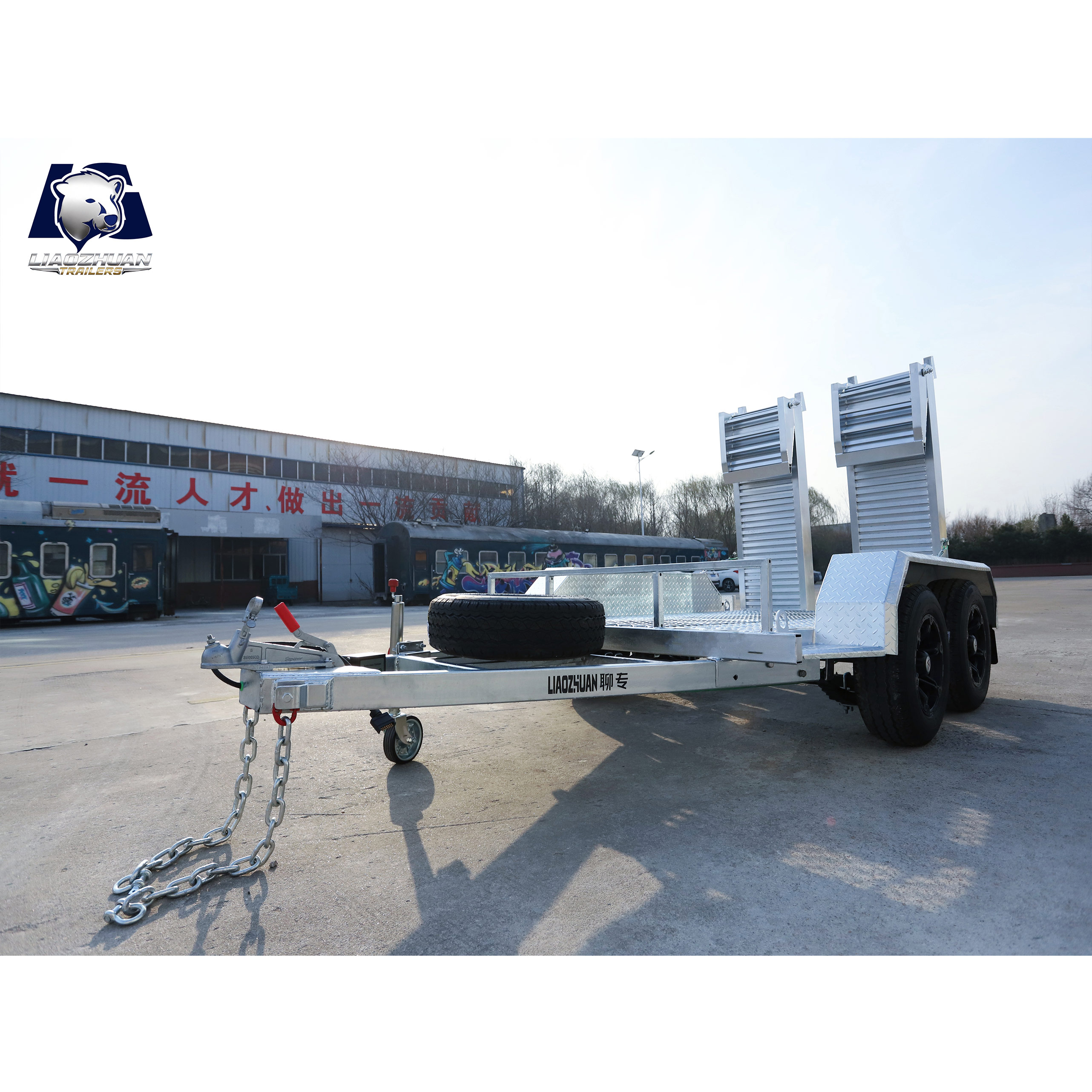 8×5 Double-axis Hot-Dip Galvanised Excavator Trailer 3500kg ATM