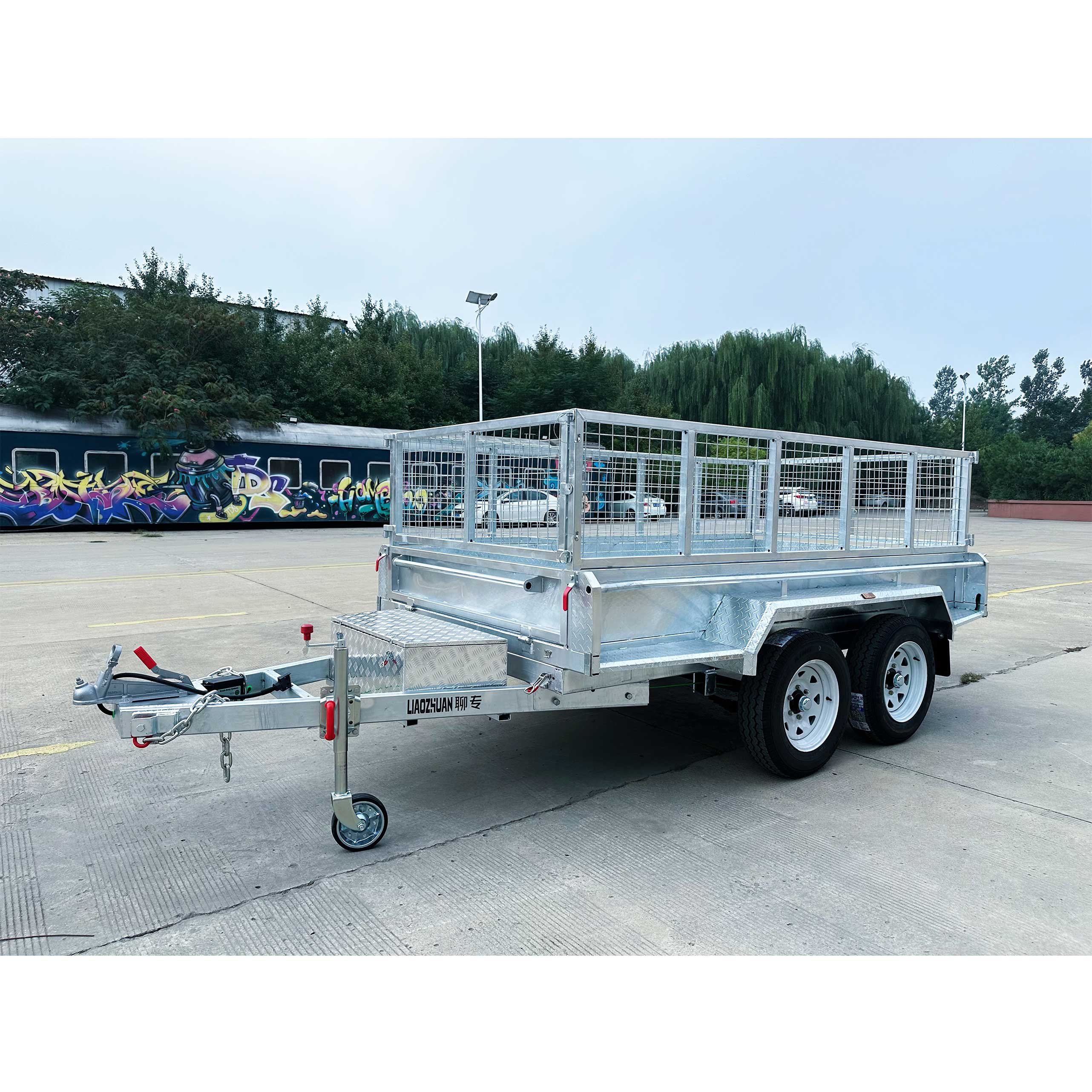 8x5 Hydraulic Tipper Galvanised Box Trailer 3500kg ATM (Electric Brake)