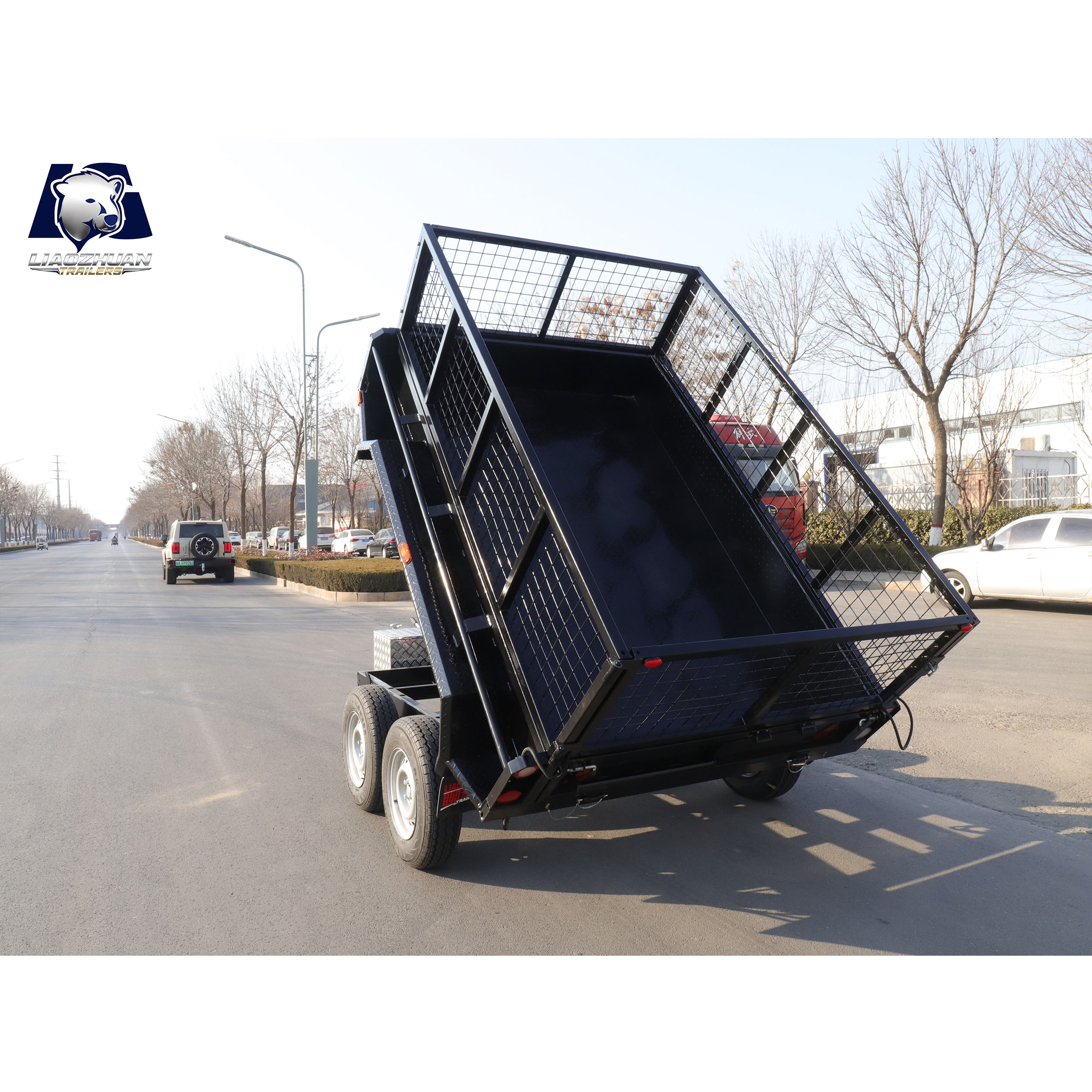 8x5 Hydraulic Dual-axis Tipper Painting Trailer 3000kg ATM (Collision Brake)