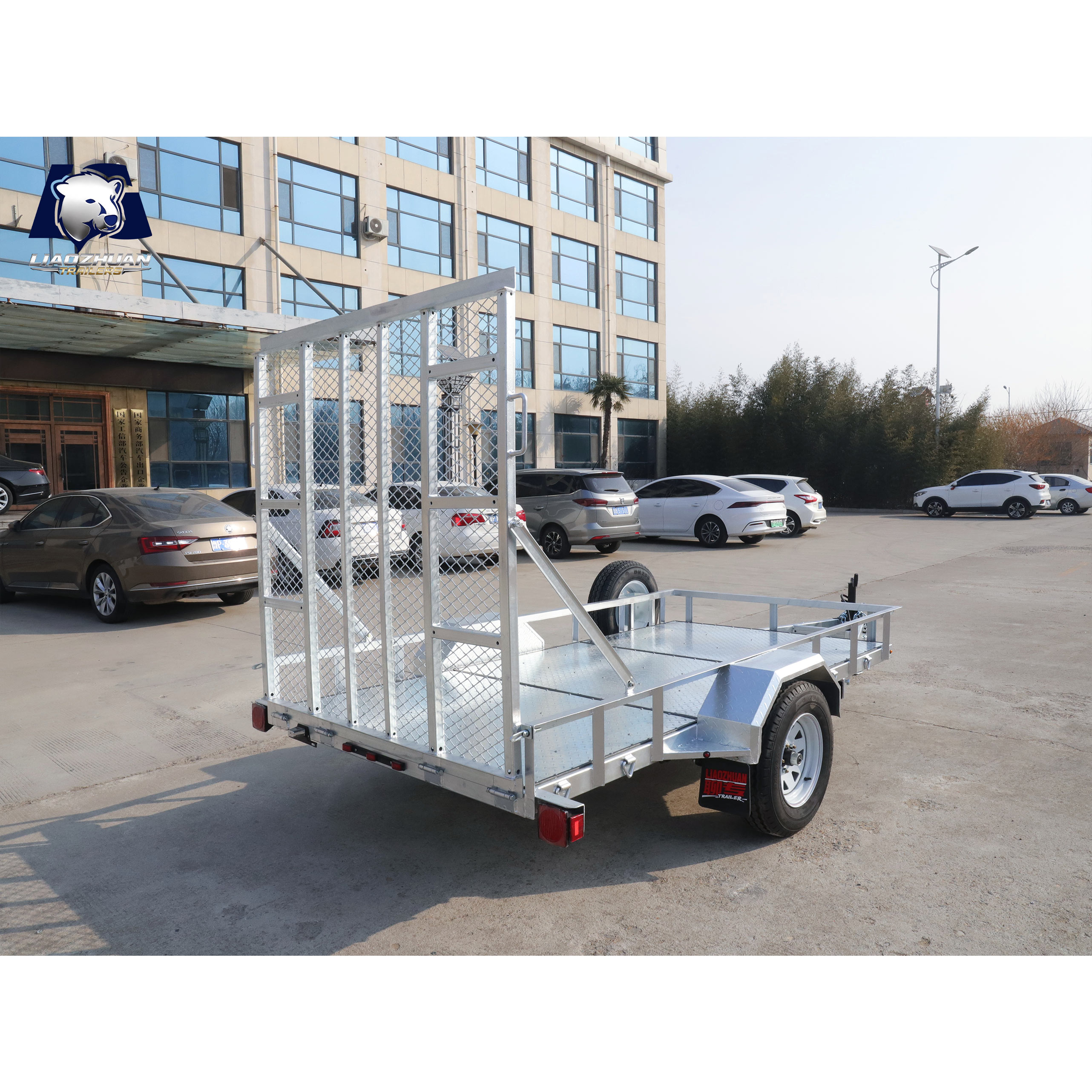 Hot-dip galvanized Utility trailer GVM 3000 pounds