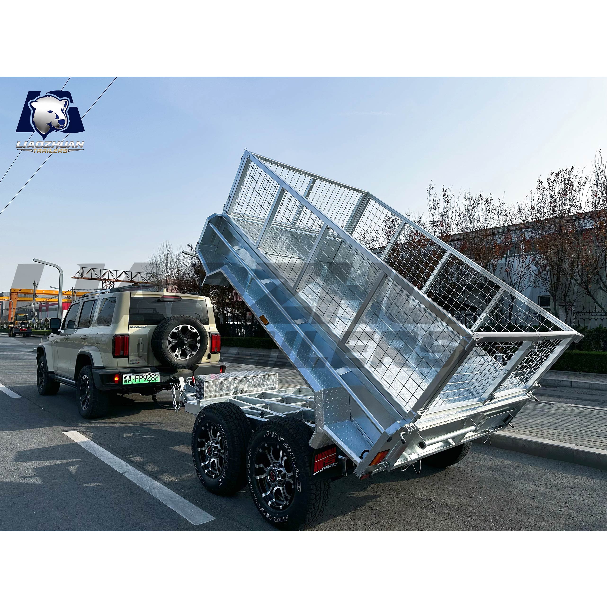 8x5 Hydraulic Tipper Galvanised Box Trailer 3200kg ATM (Electric Brake)