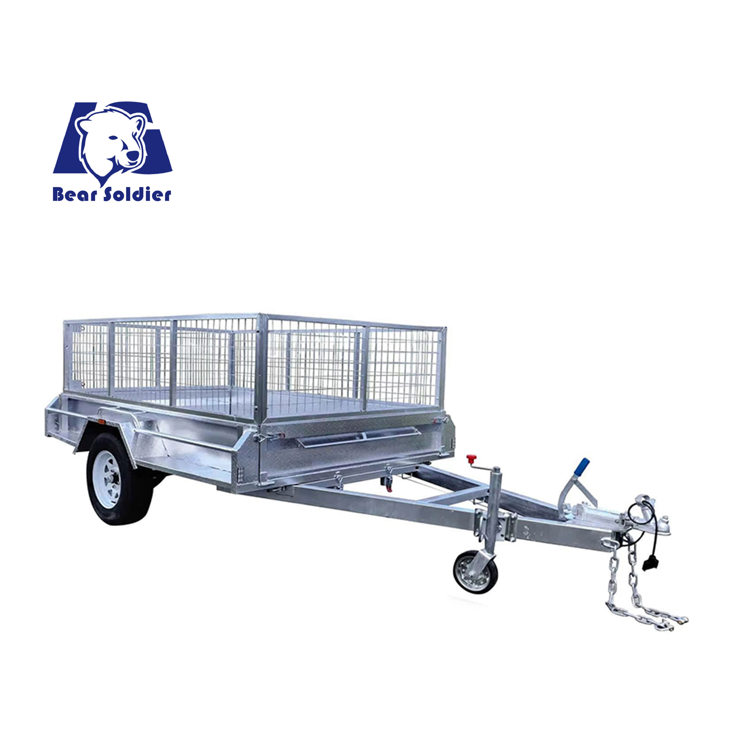 8x5 Premium Single Axle Hot-Dip Galvanised Tilting Box Trailer 750kg ATM