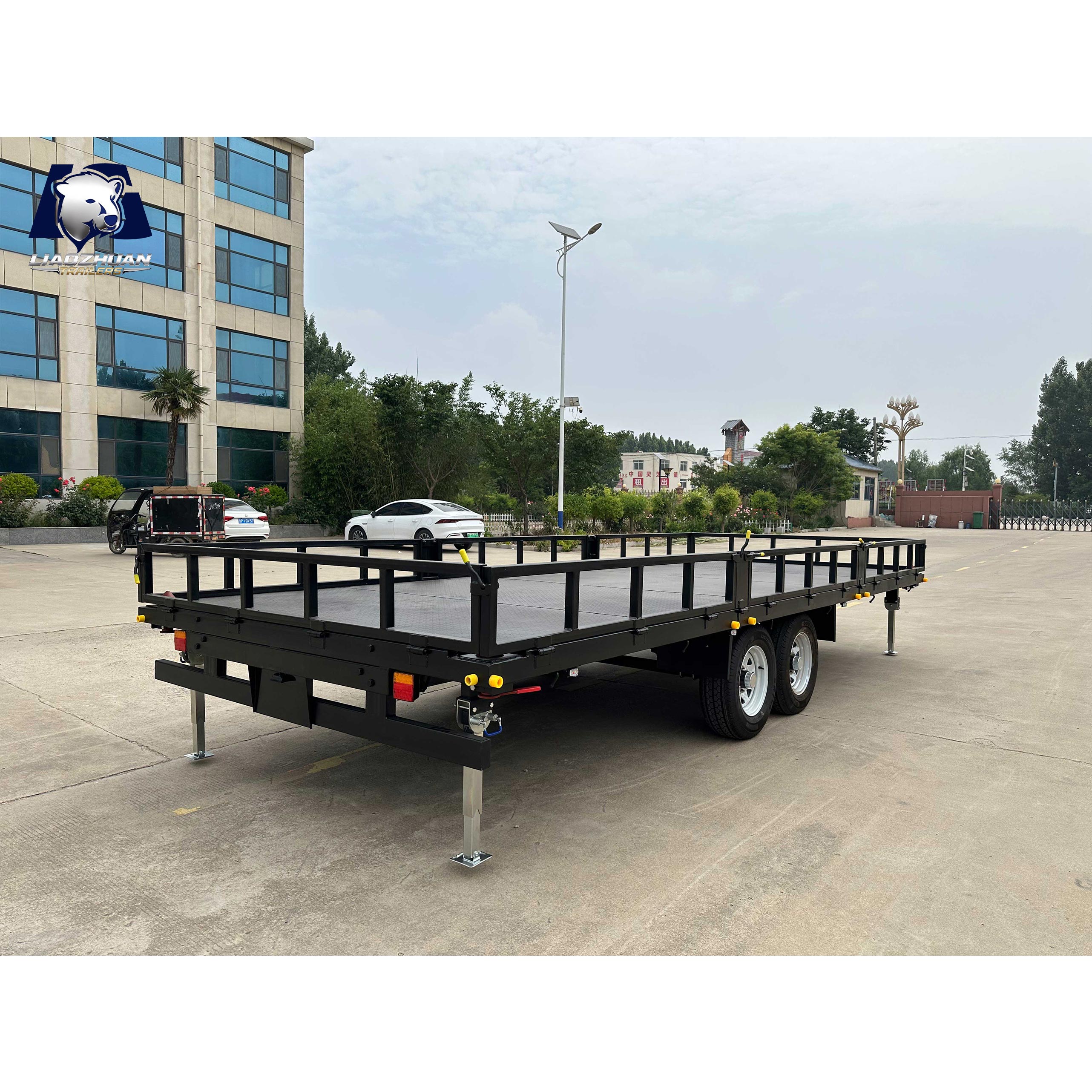 Dual-axis Flatbed Painting Trailer 4500kg ATM (Electric Brake)