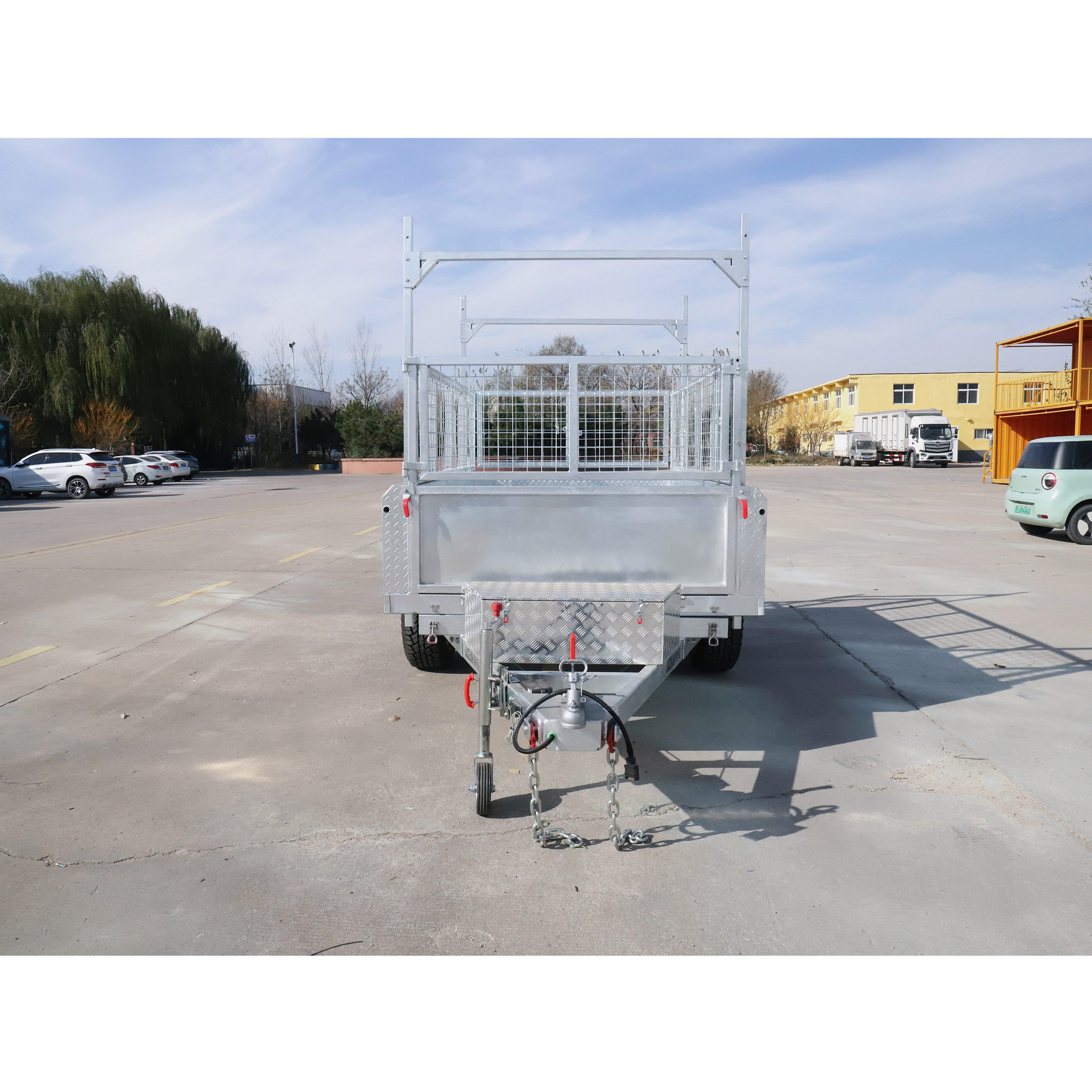 8x5 Hydraulic Single-axis Tipper Galvanised Box Trailer 2000kg ATM (Electric Brake)