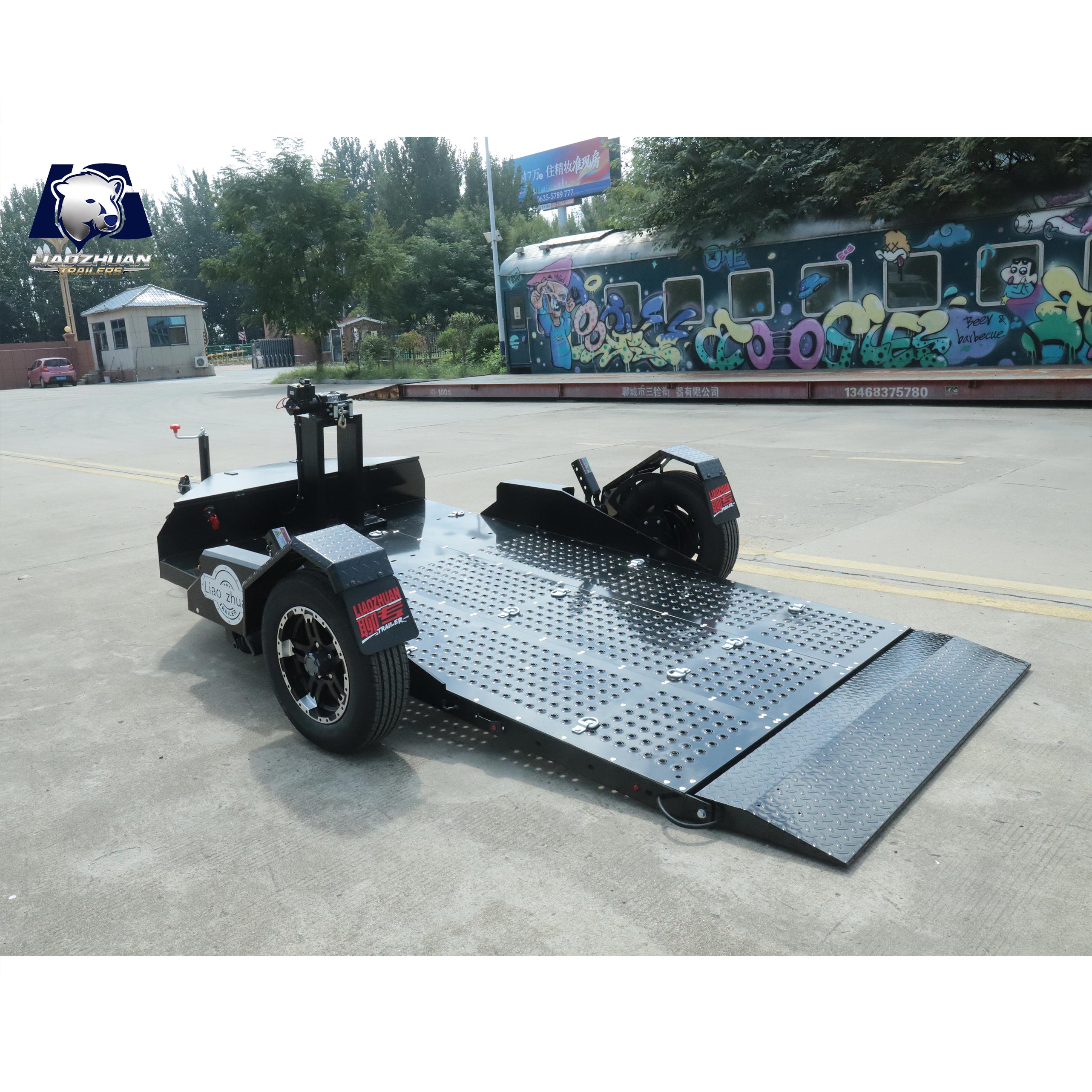Single-axis Mobile Energy Storage Device Trailer 1500kg ATM