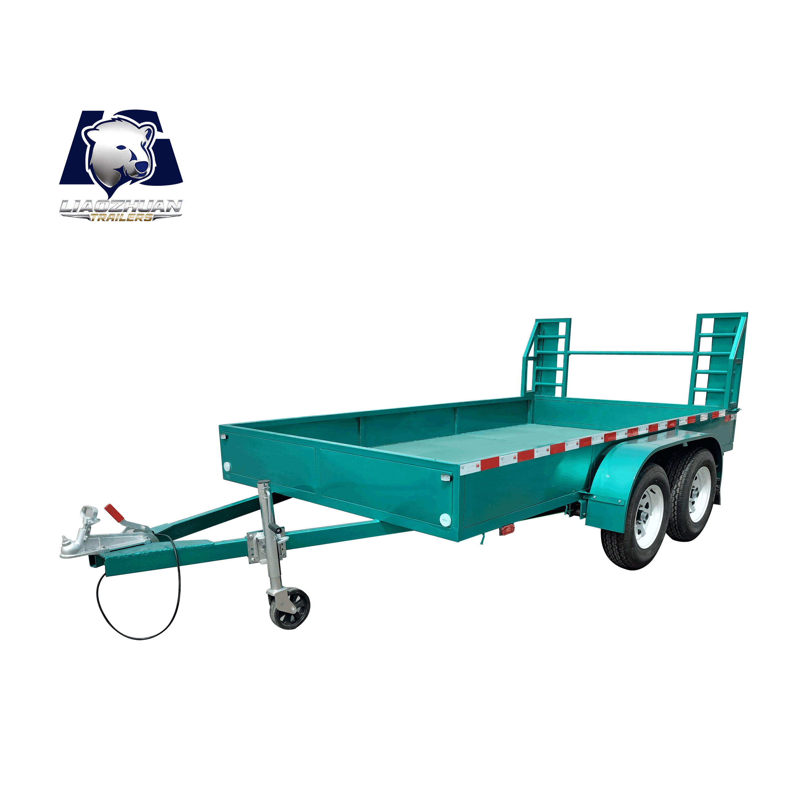 Double-axle mid-axle cargo trailer