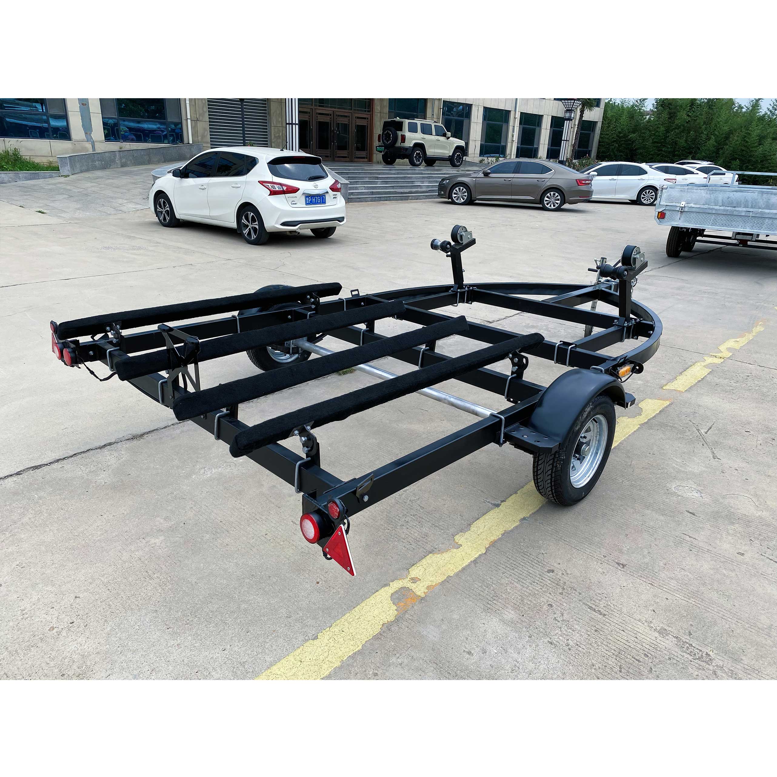 Double yacht trailer