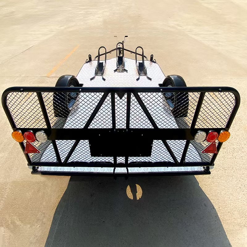 Double motorcycle trailer