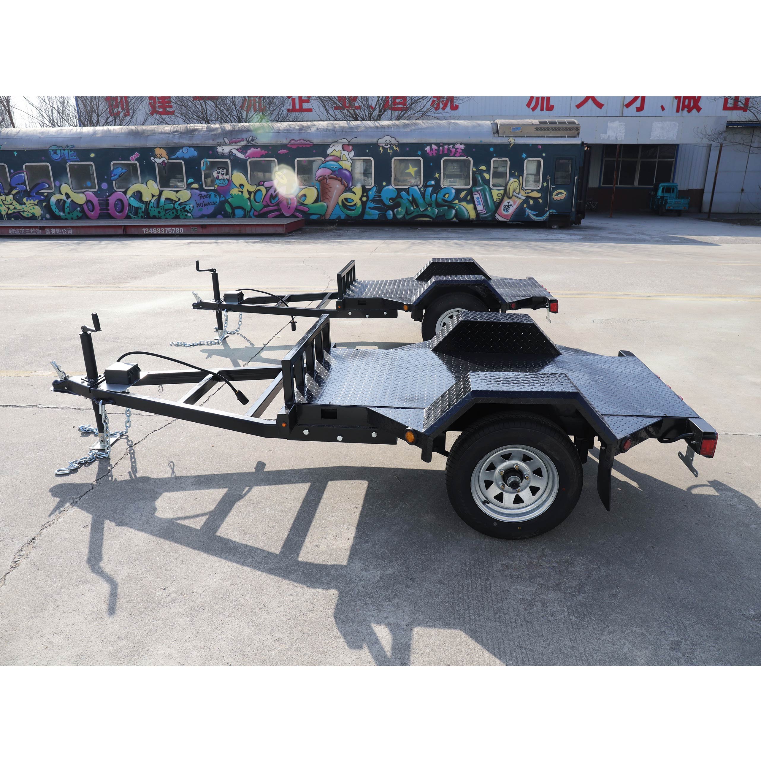 US ATM1340kg Single-shaft generator trailer