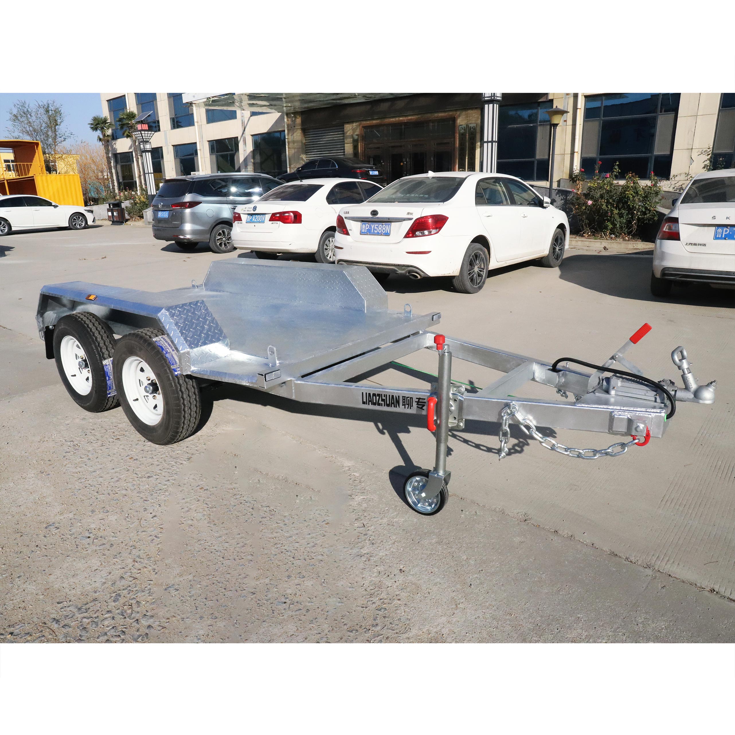 Two-axis generator trailer