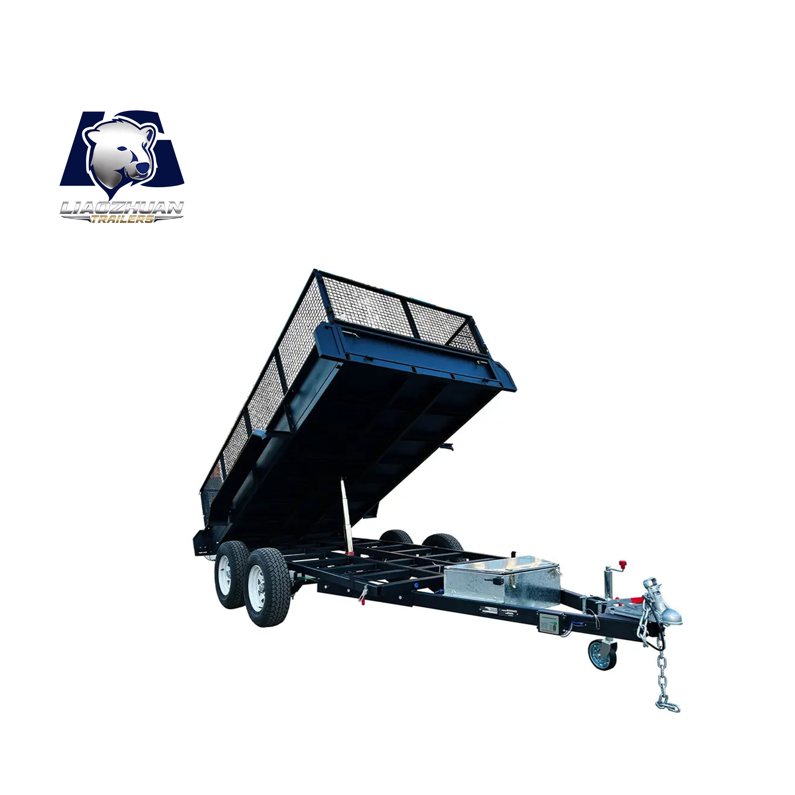 13x6 Hydraulic Tipper Galvanised Box Trailer 3500kg ATM (Electric Brake)