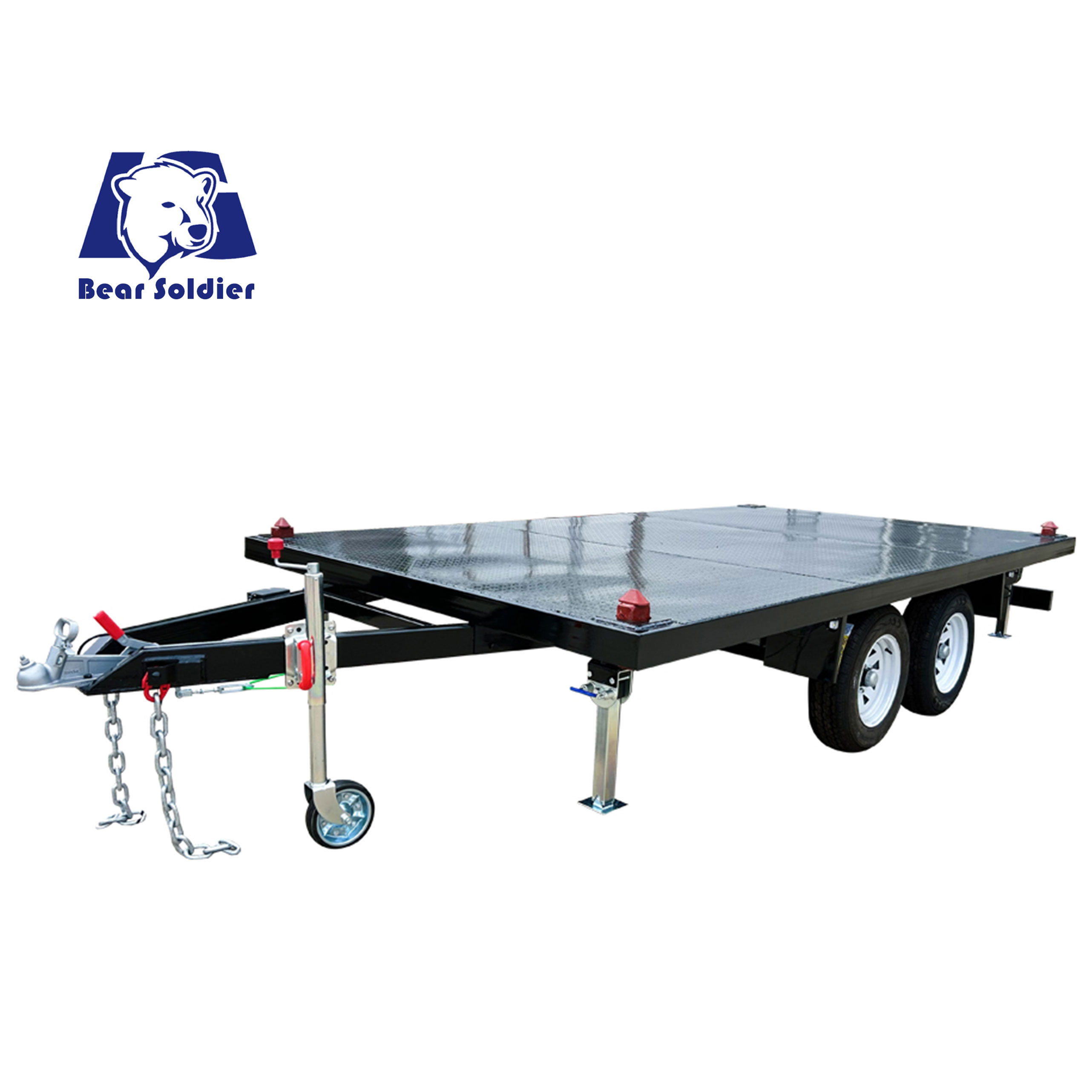 Bottom-plate container house trailer