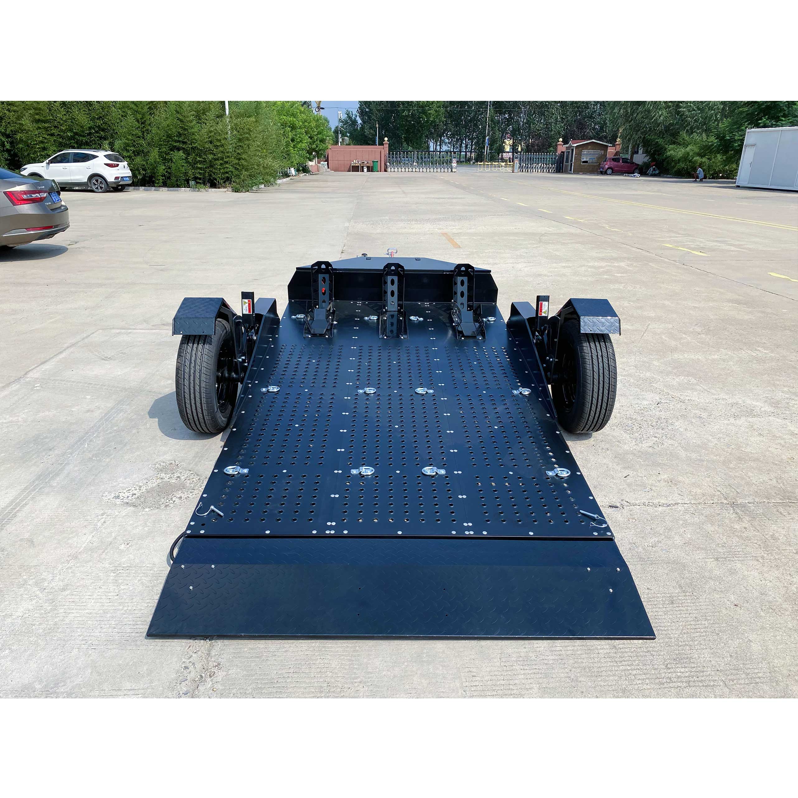 Lift-type motorcycle trailer