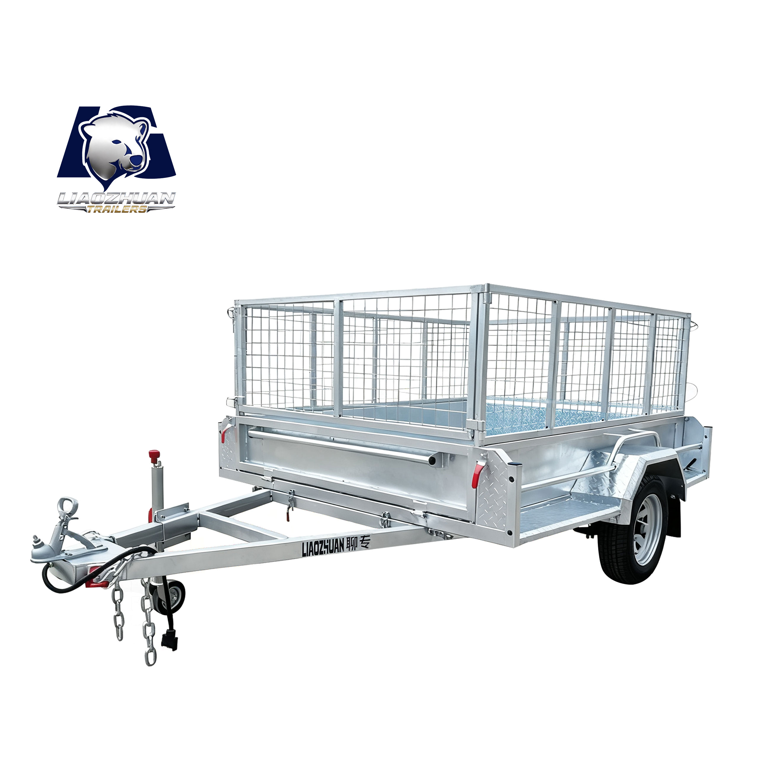 Single-axis cage-type tandem 7*5 trailer ATM750kg
