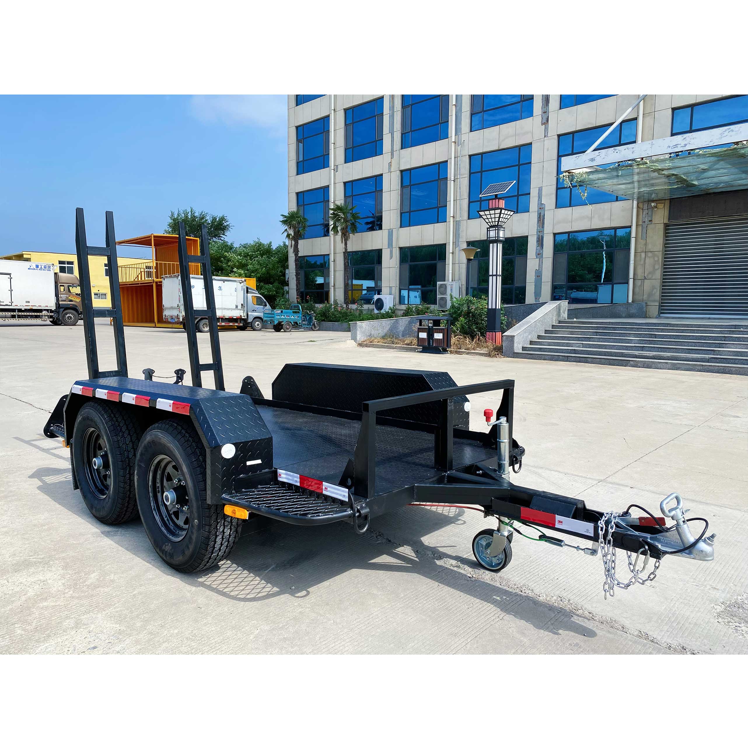 Road roller trailer