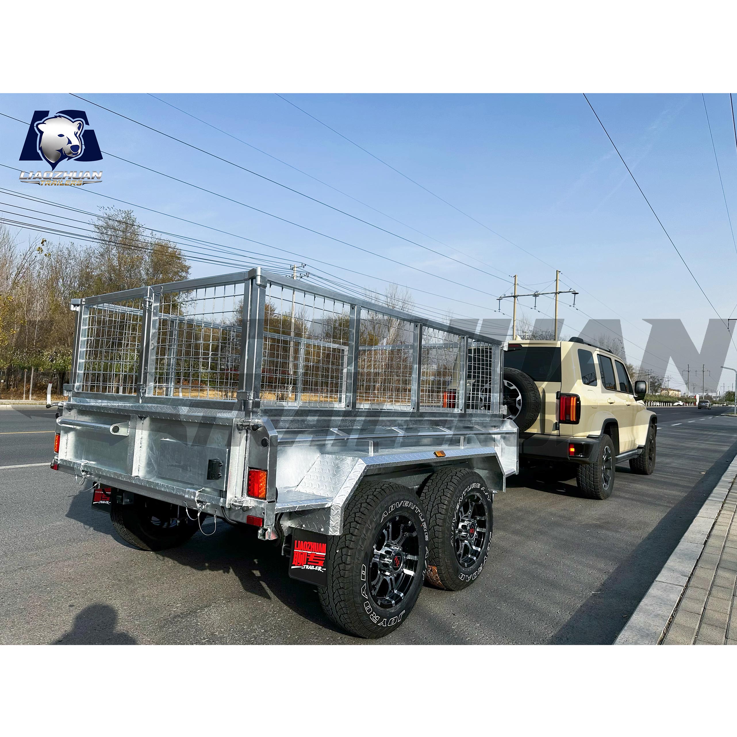 8x5 Hydraulic Tipper Galvanised Box Trailer 3200kg ATM (Electric Brake)