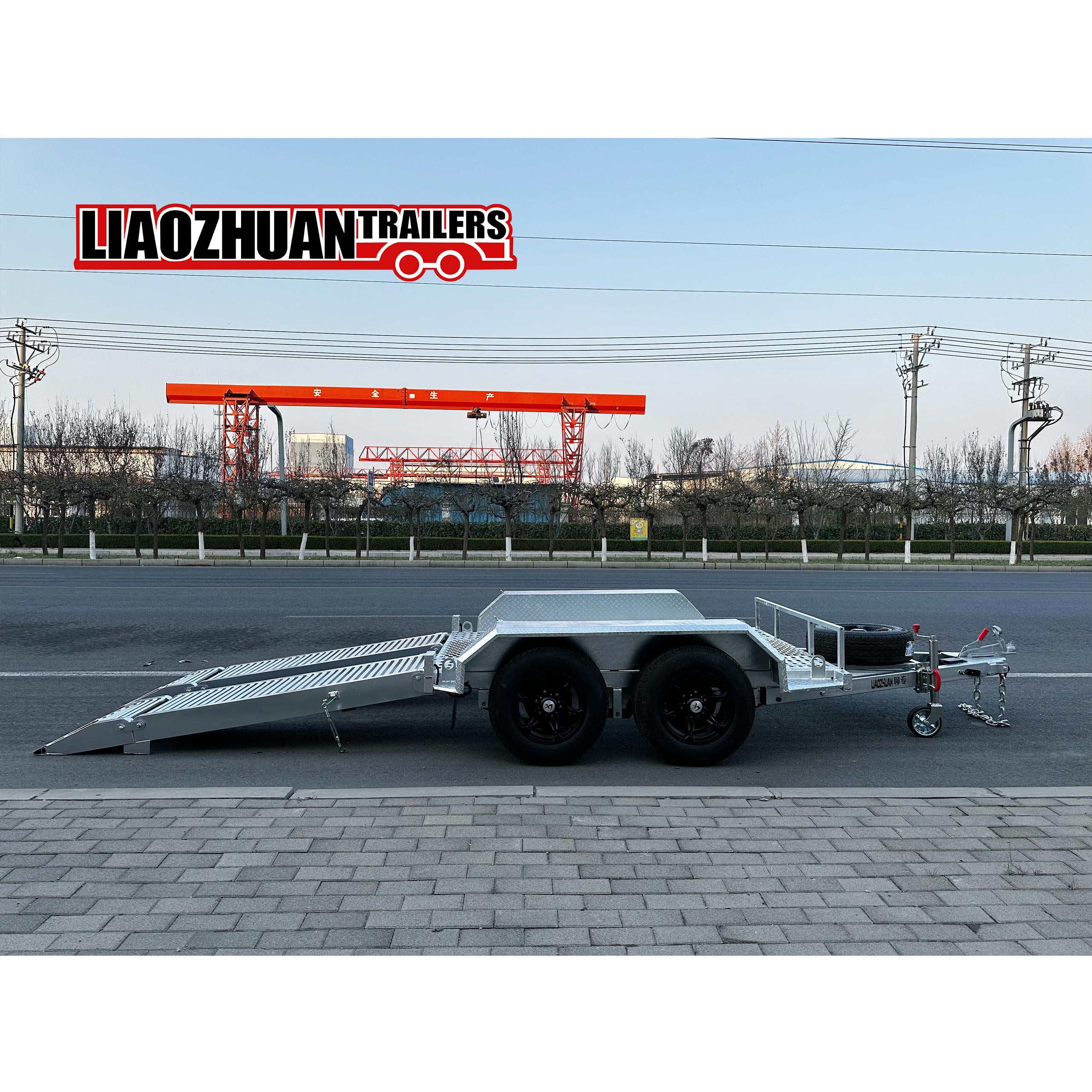 8×5 Double-axis Hot-Dip Galvanised Excavator Trailer 3500kg ATM