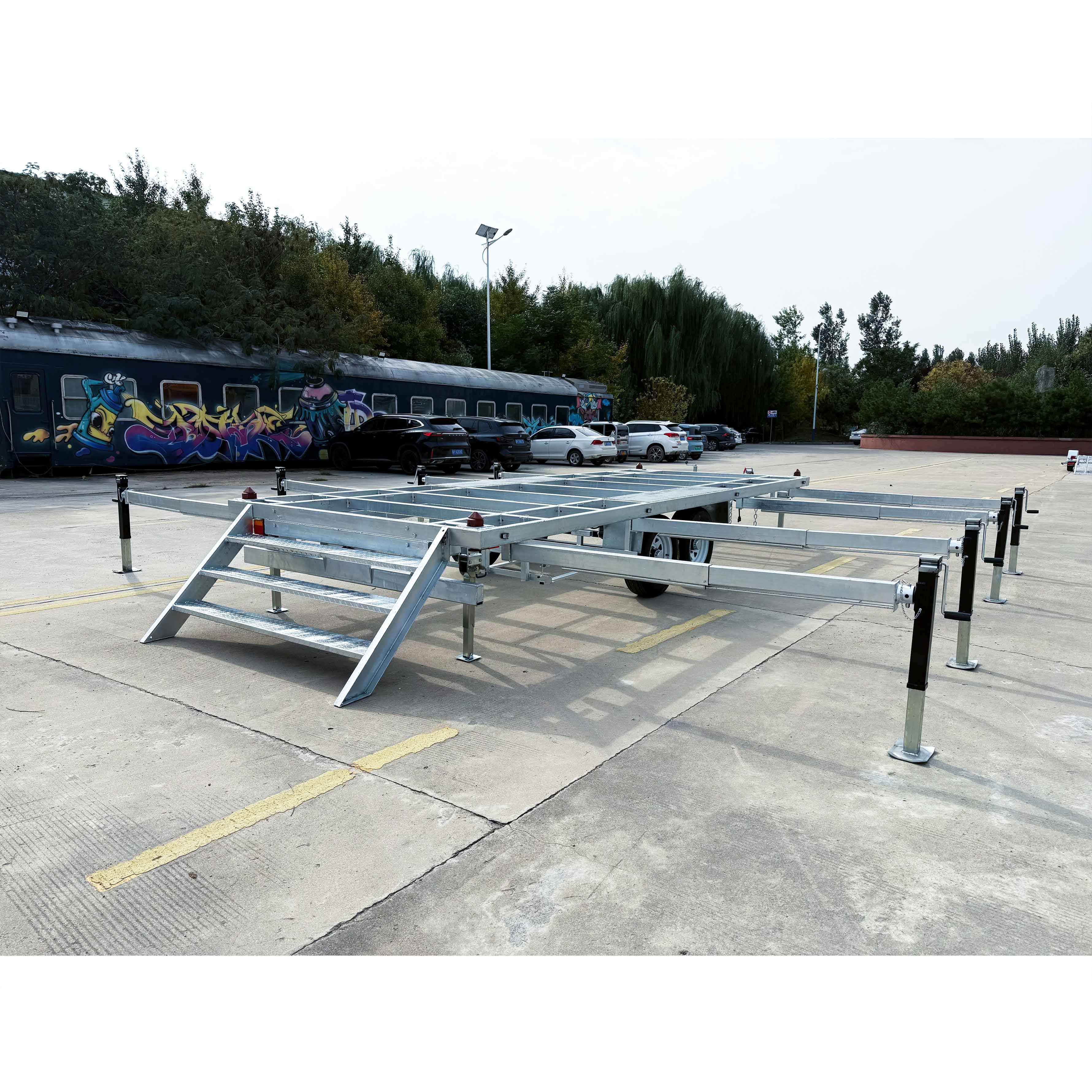 Hot-dip Galvanizing Skeleton Style Tiny House trailers
