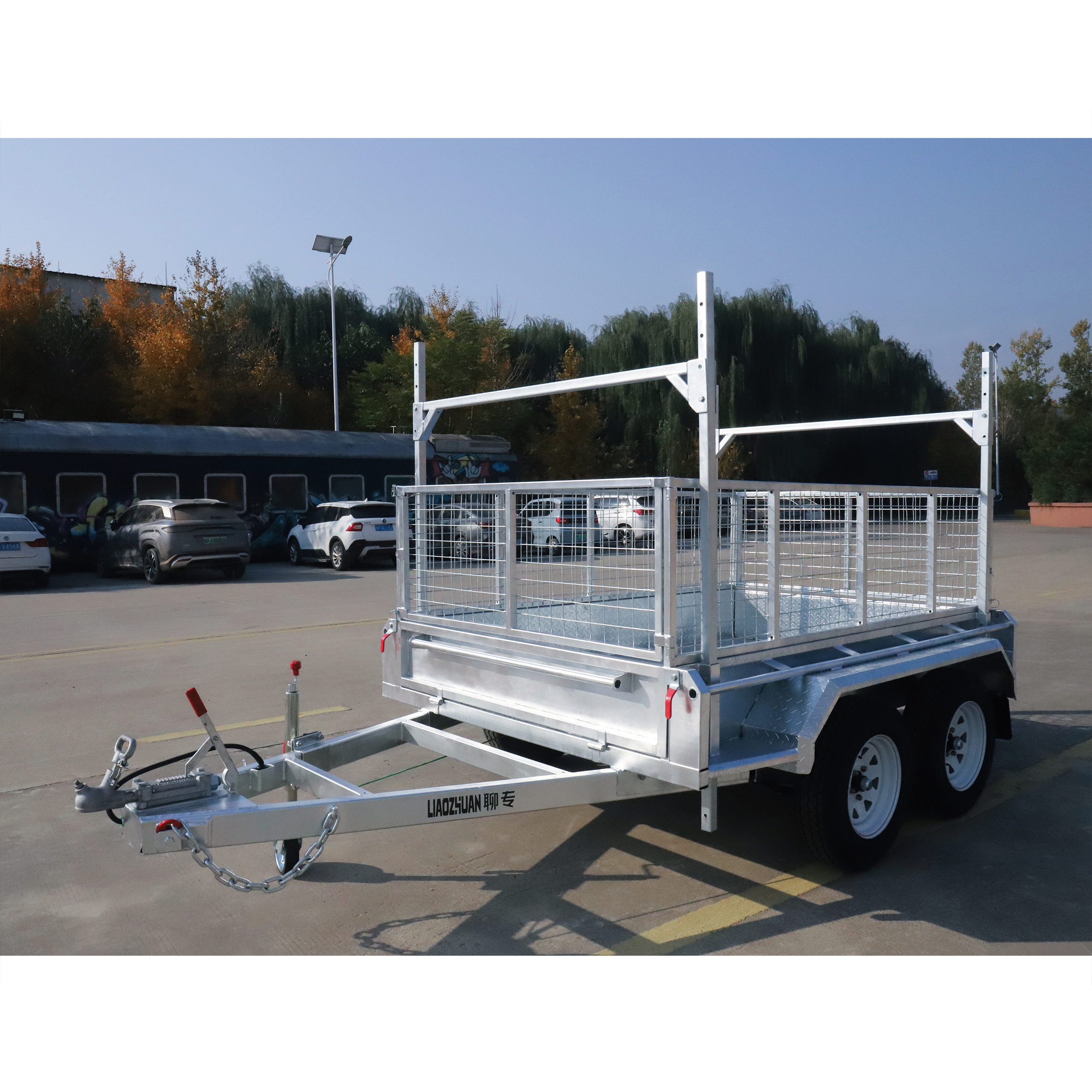 8×5 Tandem Axle Hot-Dip Galvanised Box Trailer 2000kg ATM H rack