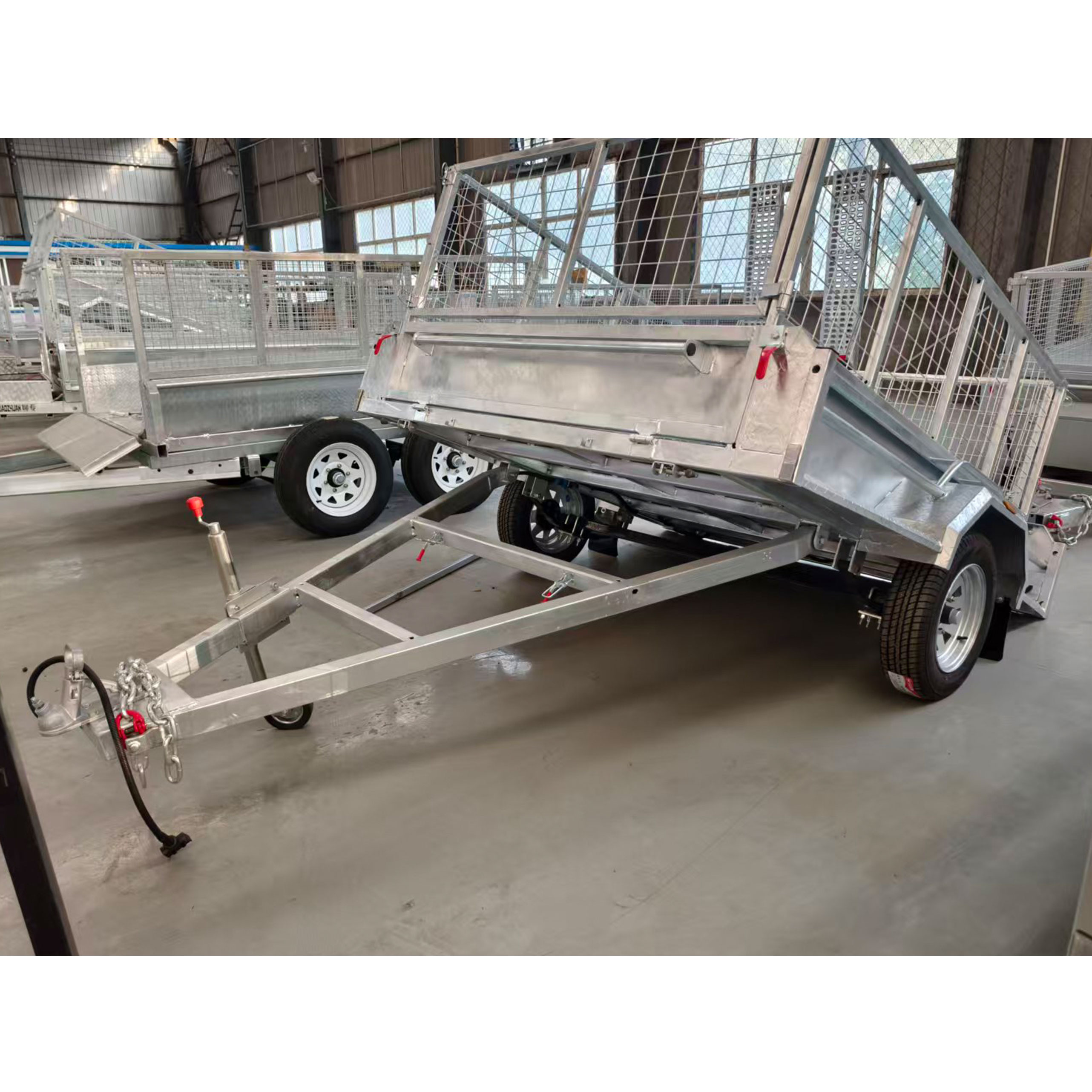Single-axis cage-type tandem 7*5 trailer ATM750kg